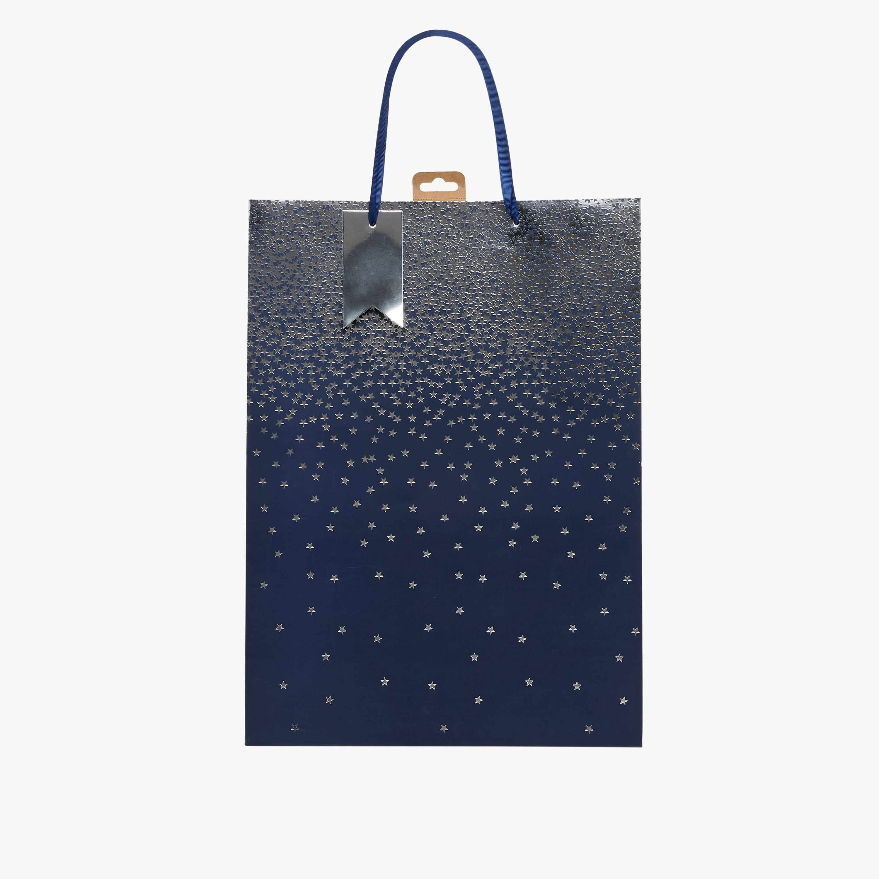 Eurowrap Star Print Gift Bag - 15x33x46 cms-household-giftingaccessories-giftings-image-1