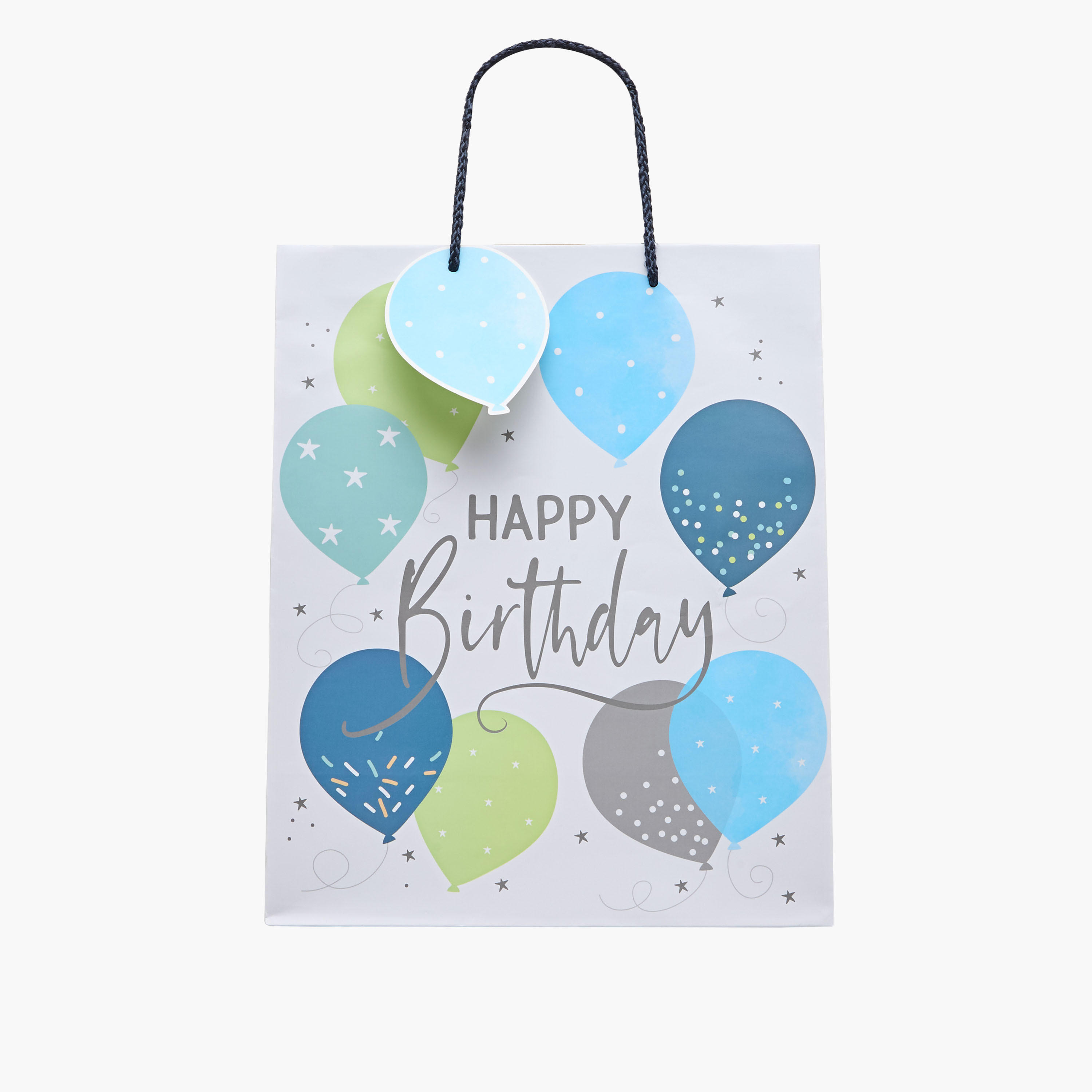 Eurowrap Balloon Print Gift Bag - 14x27x33 cms-household-giftingaccessories-giftings-image-1