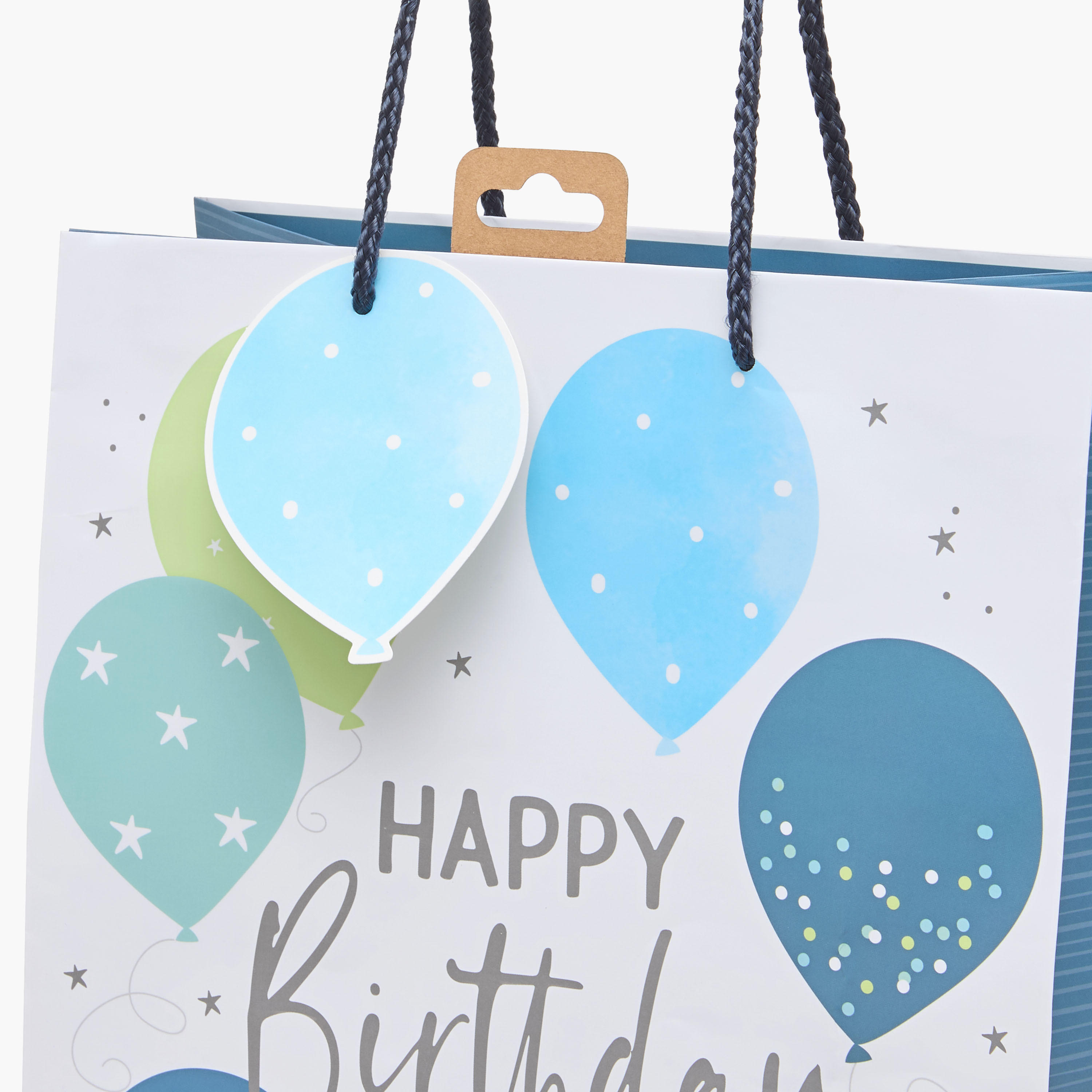 Eurowrap Balloon Print Gift Bag - 14x27x33 cms-household-giftingaccessories-giftings-image-3