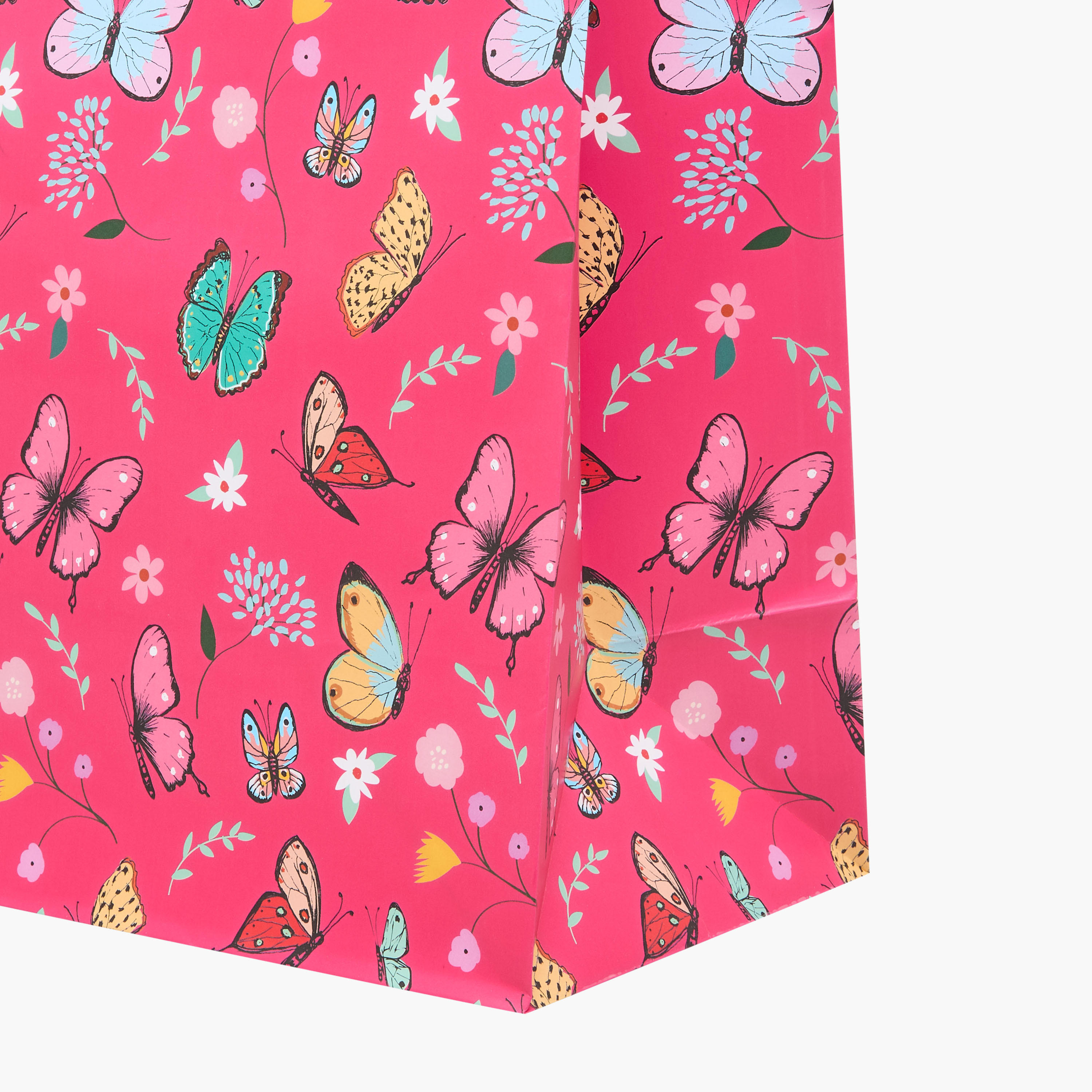 Eurowrap Butterfly Print Gift Bag - 14x27x33 cms-household-giftingaccessories-giftings-image-4