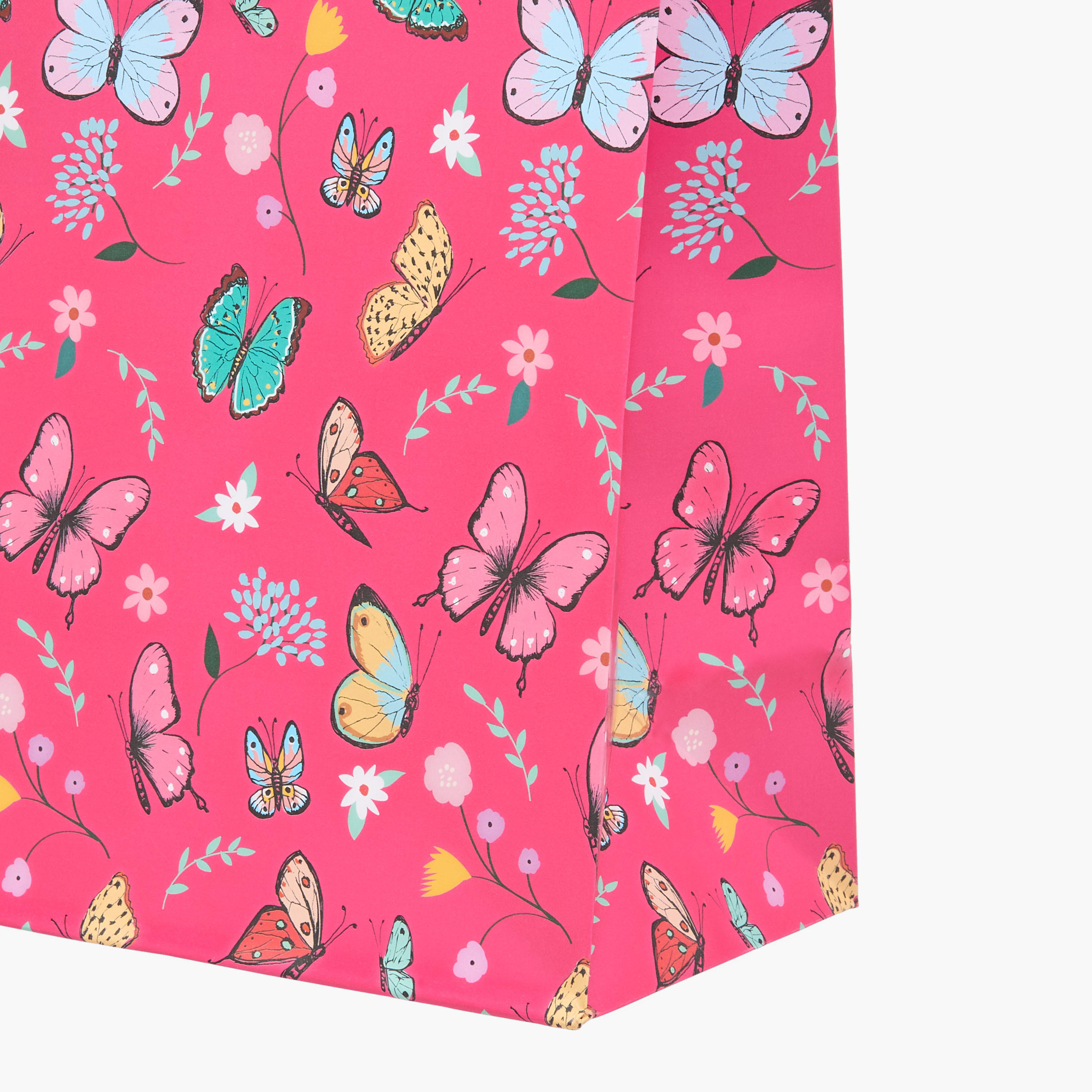 Eurowrap Butterfly Print Paper Gift Bag - 10x22x25 cms-household-giftingaccessories-giftings-image-3