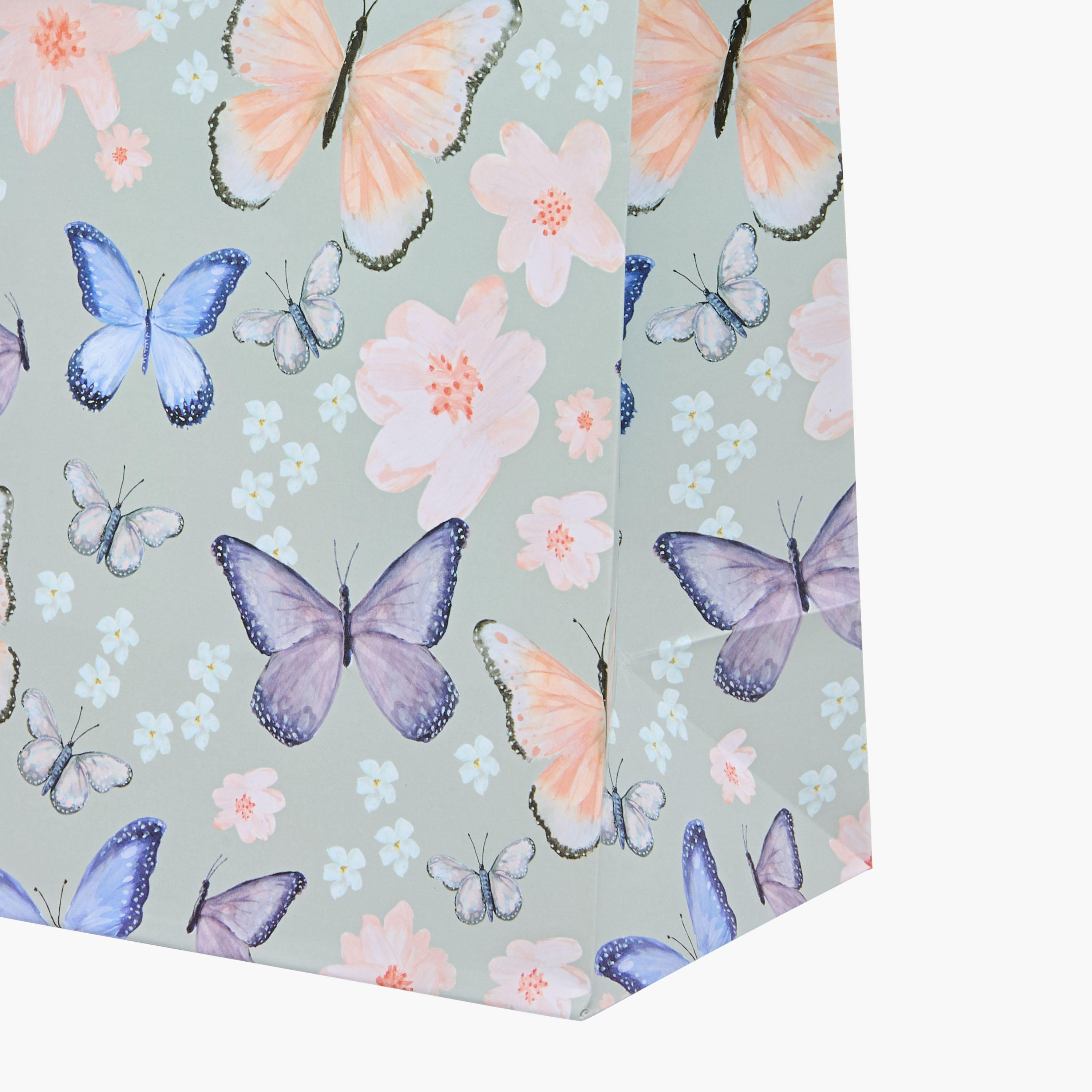 Eurowrap Butterfly Print Paper Gift Bag - 10x22x25 cms-household-giftingaccessories-giftings-image-4