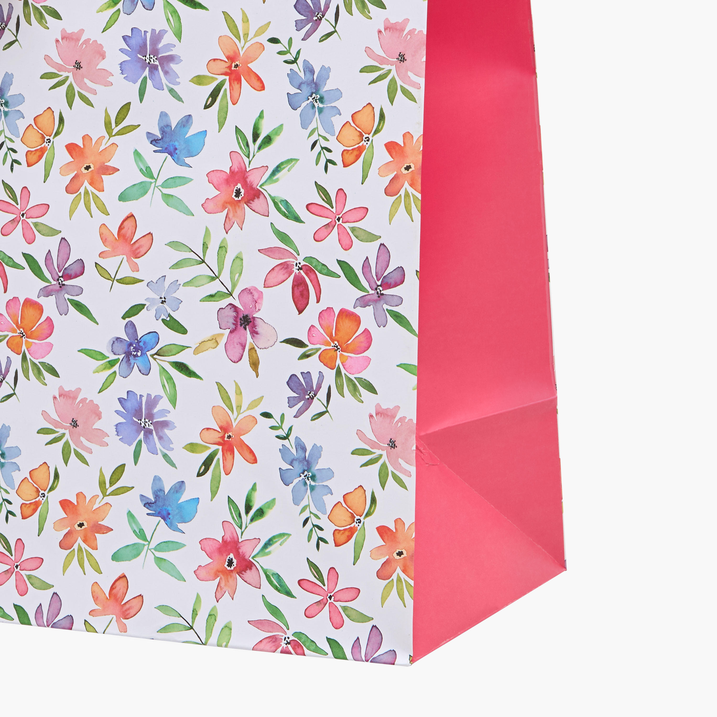 Eurowrap Floral Print Paper Gift Bag - 14x27x33 cms-household-giftingaccessories-giftings-image-4