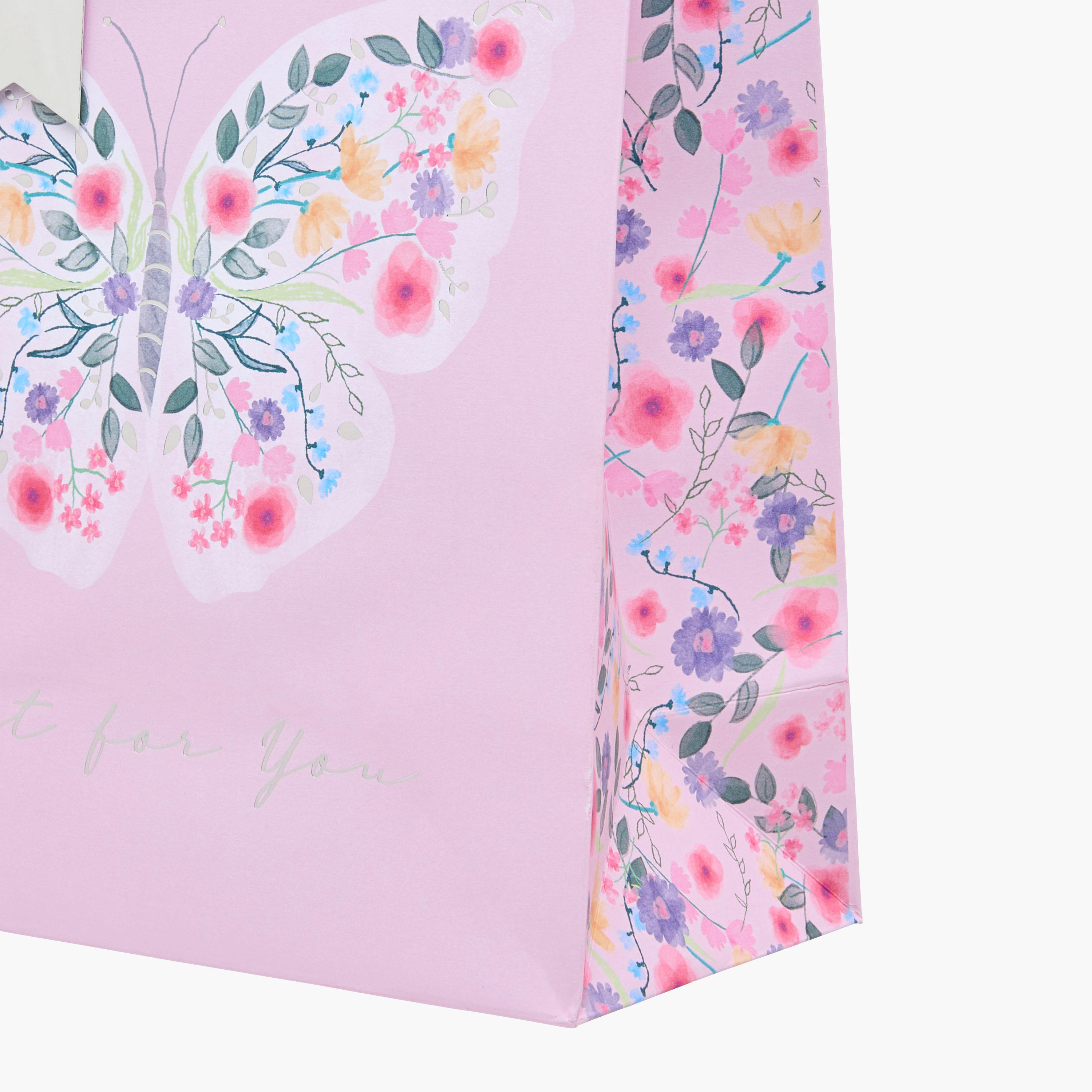 Eurowrap Butterfly Print Gift Bag - 22x0.4x25 cms-household-giftingaccessories-giftings-image-4