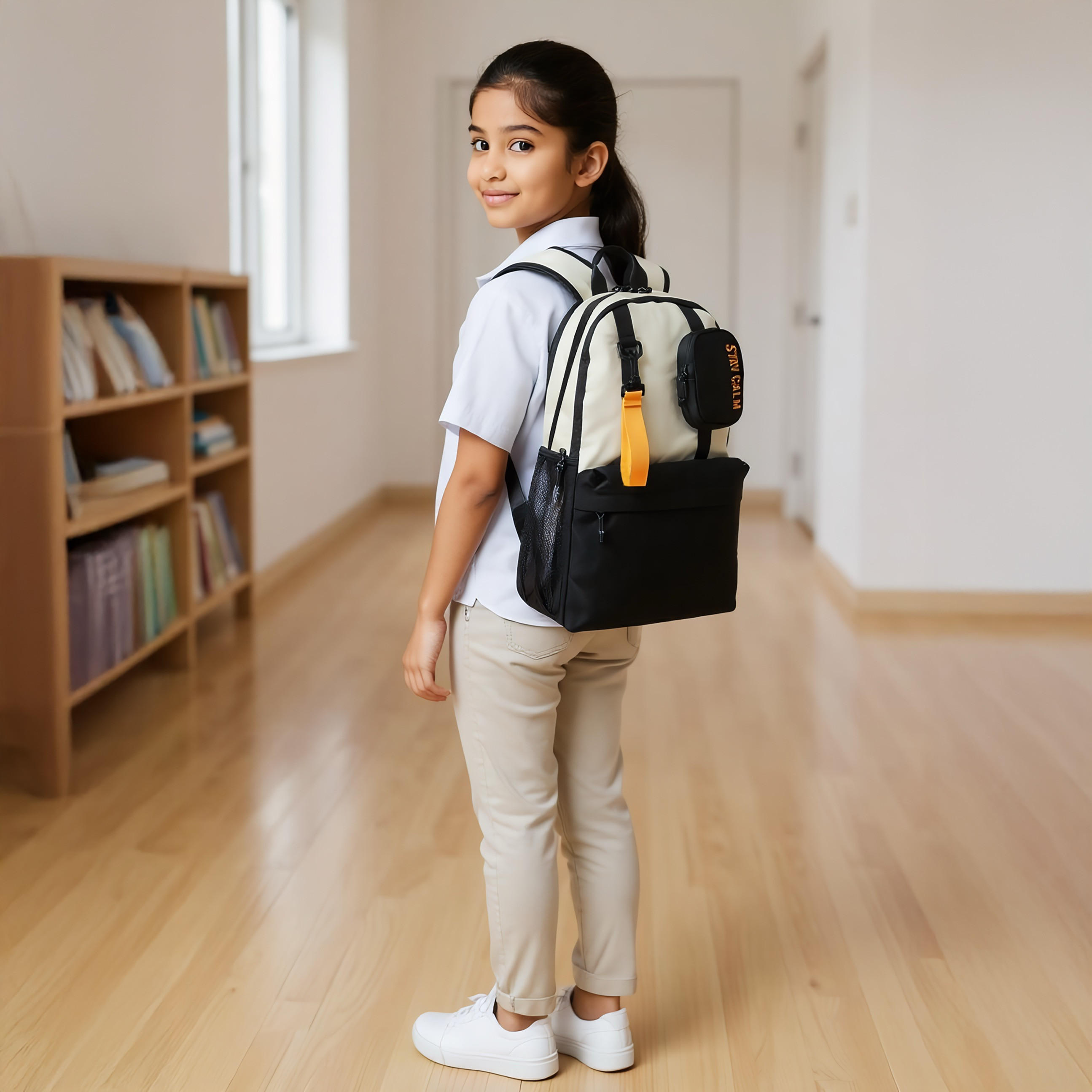 شنطة ظهر بطبعات شعار و حمّالات كتف قابلة للتعديل 18 بوصة من رويال ساك - 45x29x14 سم-school-bagsandbackpacks-backpacks-image-2