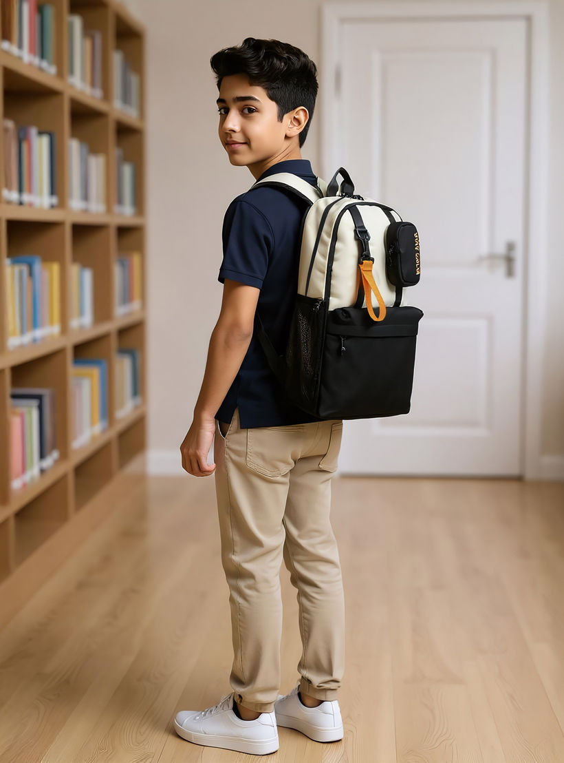 شنطة ظهر بطبعات شعار و حمّالات كتف قابلة للتعديل 18 بوصة من رويال ساك - 45x29x14 سم-school-bagsandbackpacks-backpacks-image-3