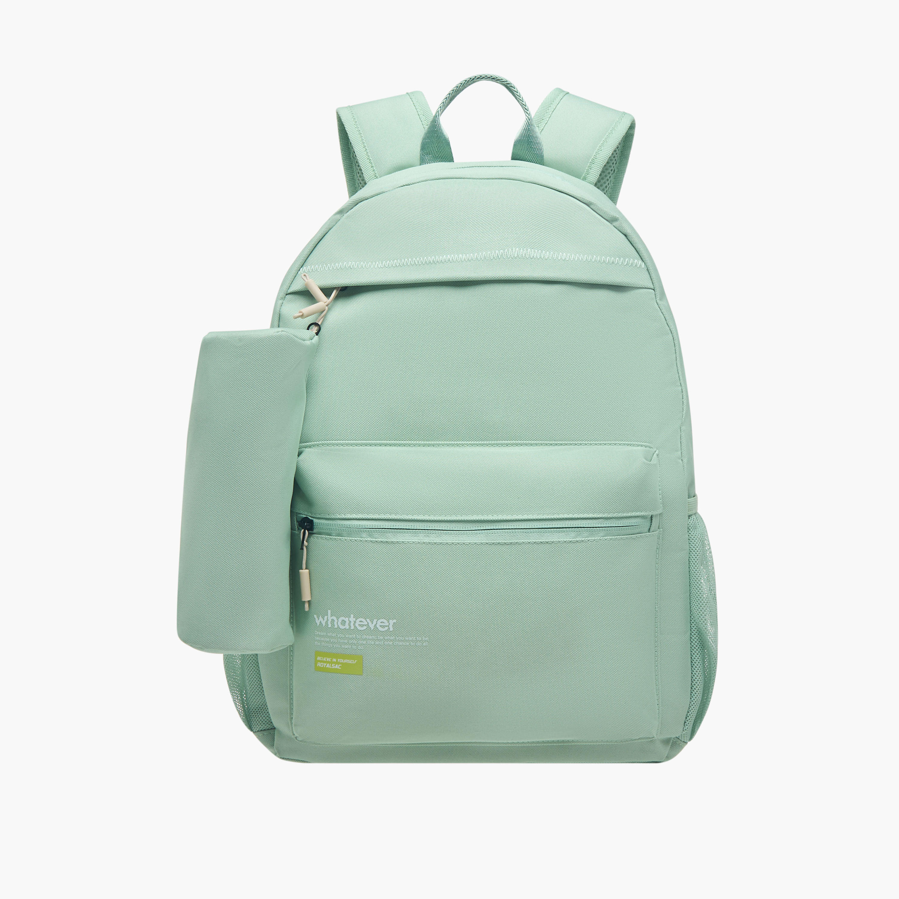 Royal Sac Textured 17-inch Backpack with Shoulder Straps and Detachable Pencil Pouch - 43x31x13 cms-school-bagsandbackpacks-sets-image-2