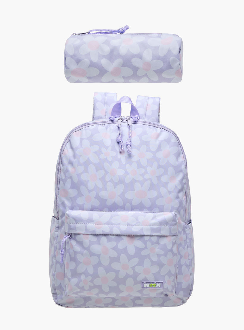 Royal Sac Floral Print 17-inch Backpack with Shoulder Straps - 43x33x16 cms-school-bagsandbackpacks-sets-image-1