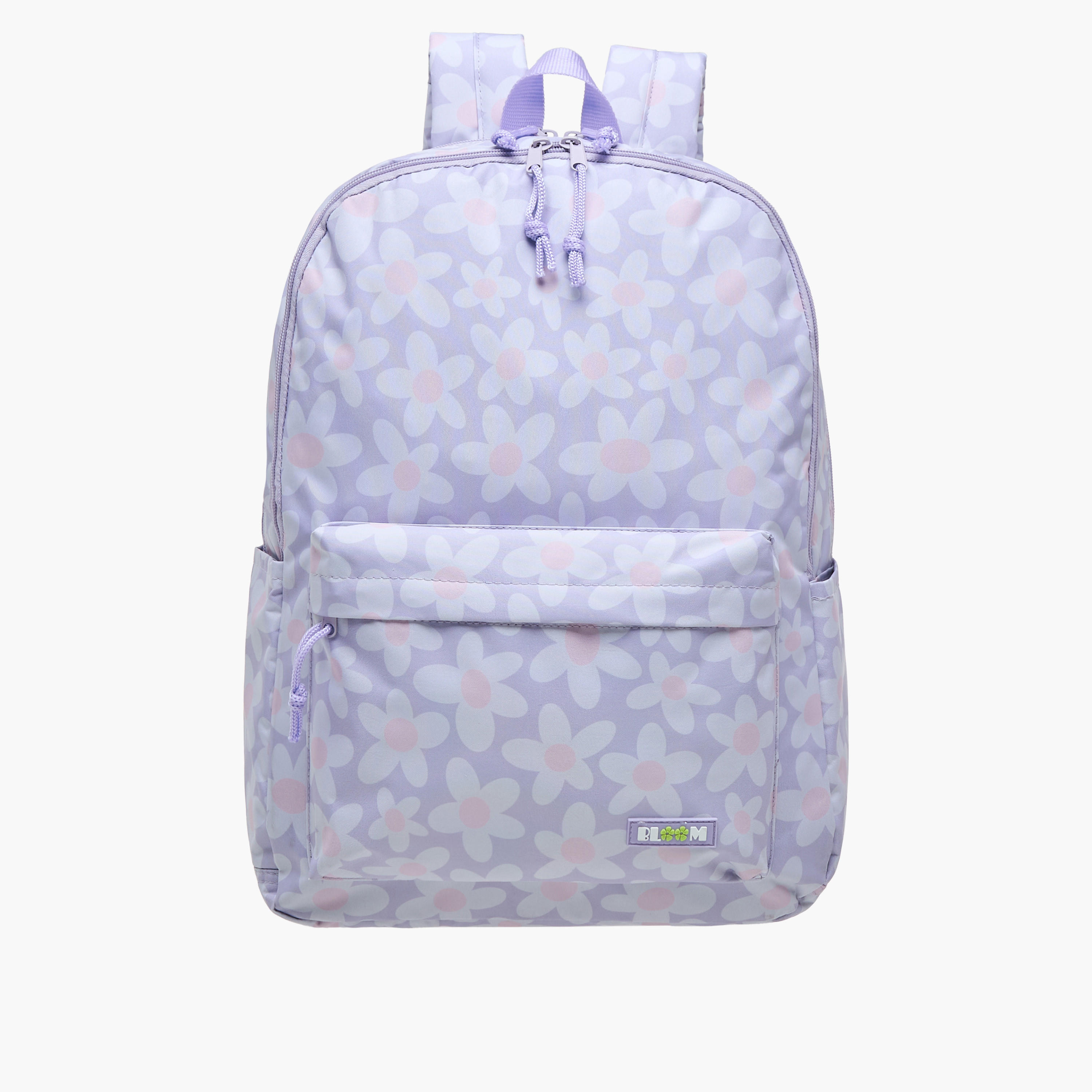 Royal Sac Floral Print 17-inch Backpack with Shoulder Straps - 43x33x16 cms-school-bagsandbackpacks-sets-image-2