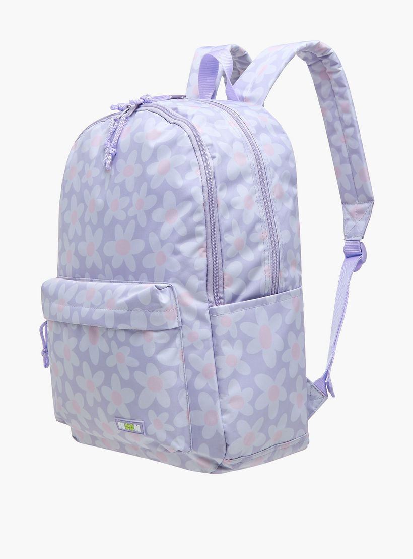 Royal Sac Floral Print 17-inch Backpack with Shoulder Straps - 43x33x16 cms-school-bagsandbackpacks-sets-image-3