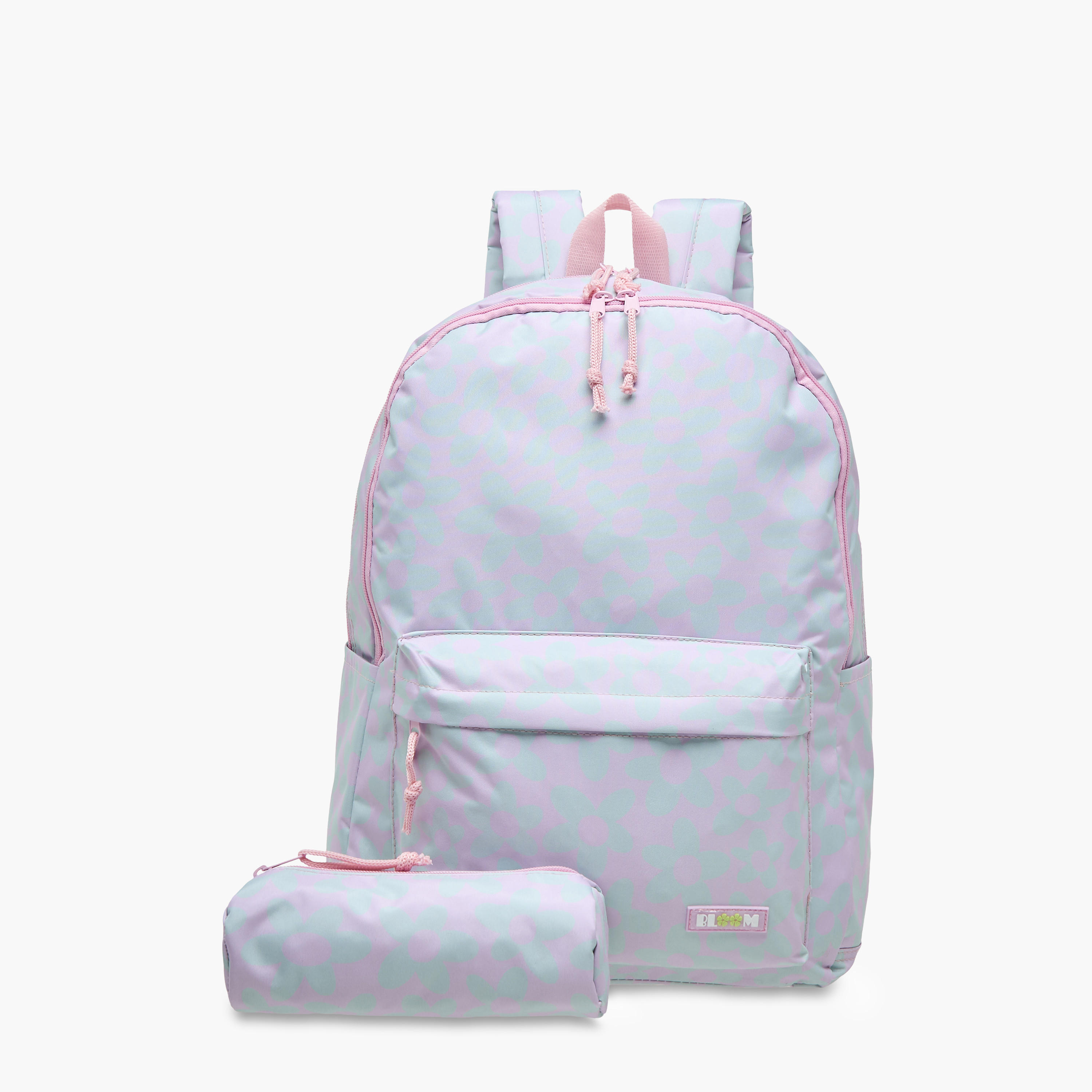 Royal Sac Floral Print Backpack with Pencil Case - 43x33x16 cms-school-bagsandbackpacks-sets-image-1