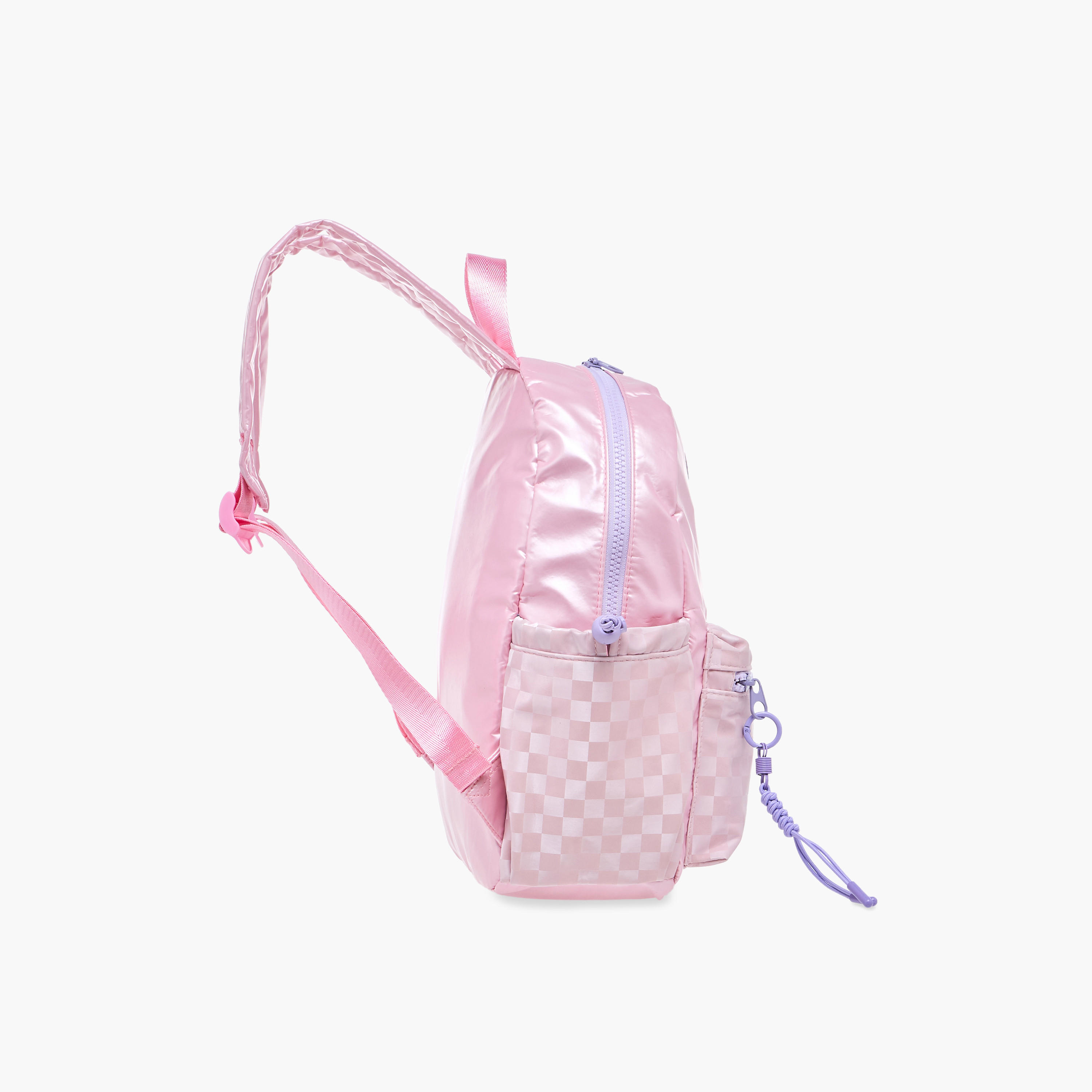 icon Butterfly Accent Backpack with Adjustable Straps and Zip Closure -  33x25x11 cms-school-bagsandbackpacks-backpacks-image-3