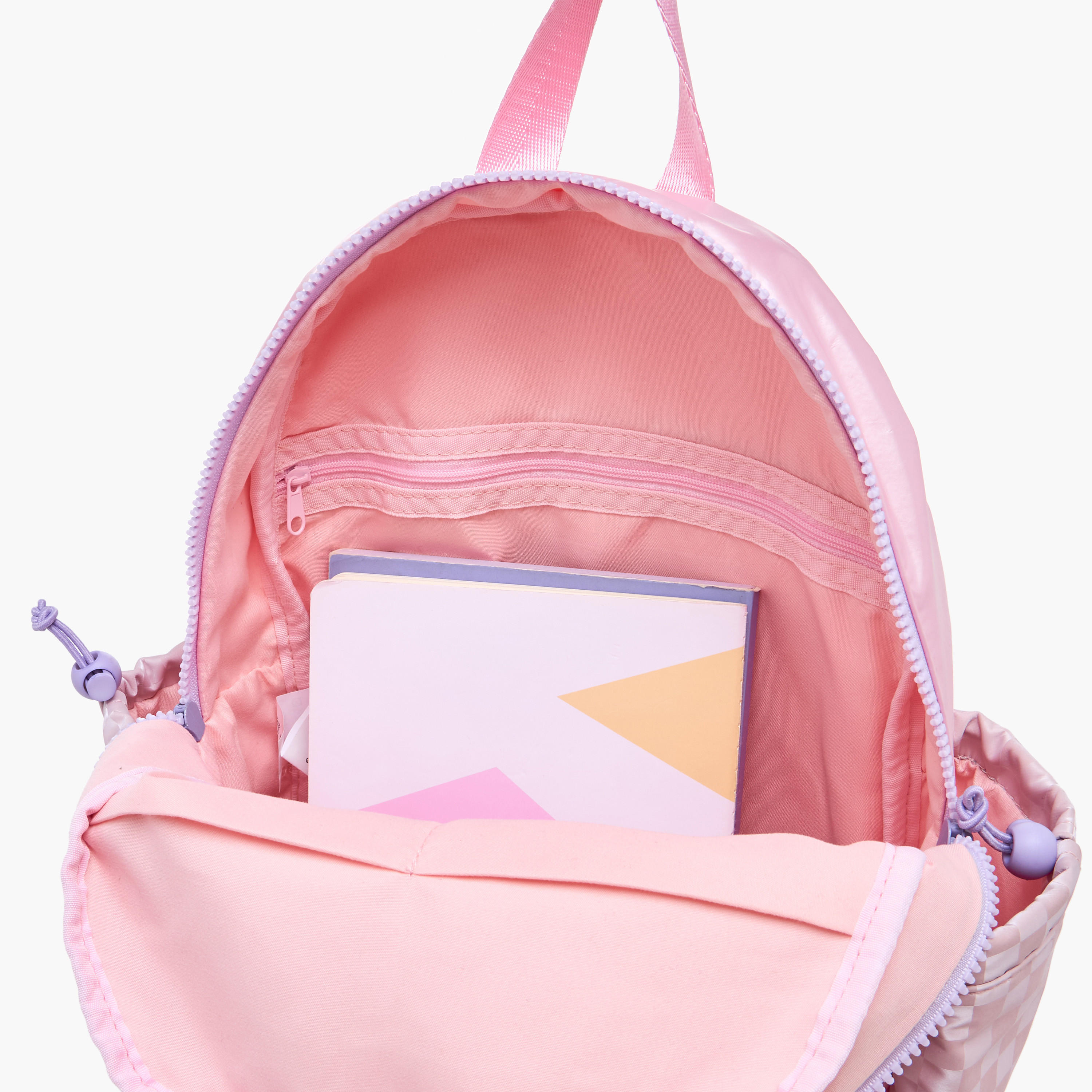 icon Butterfly Accent Backpack with Adjustable Straps and Zip Closure -  33x25x11 cms-school-bagsandbackpacks-backpacks-image-7