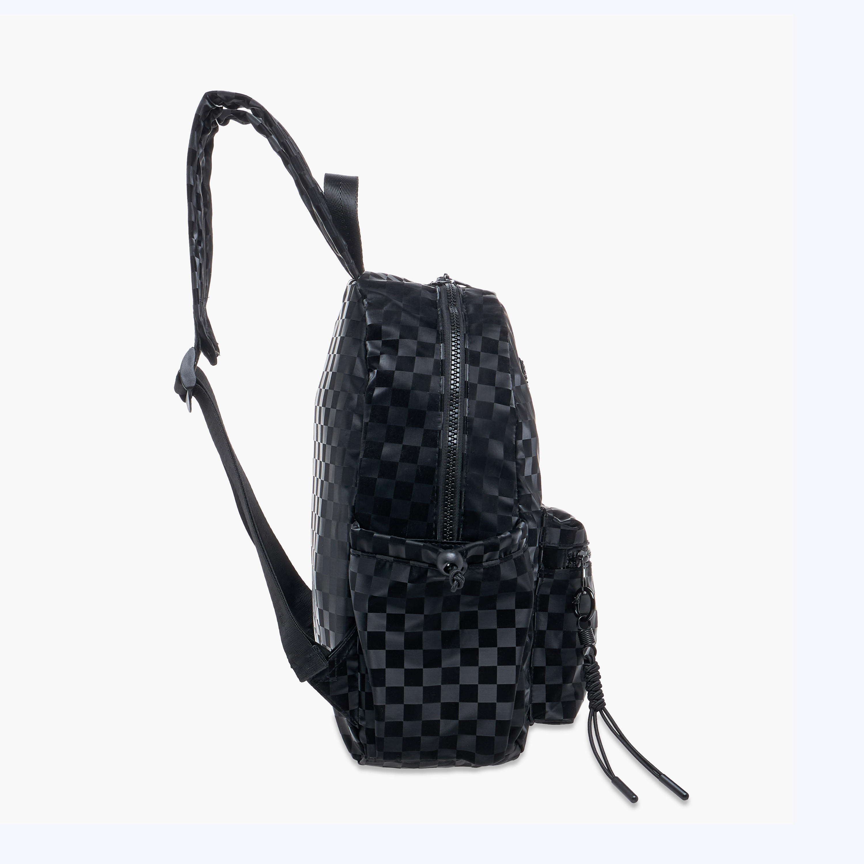 icon Checked Backpack with Adjustable Straps and Zip Closure -  33x25x11 cms-school-bagsandbackpacks-backpacks-image-2