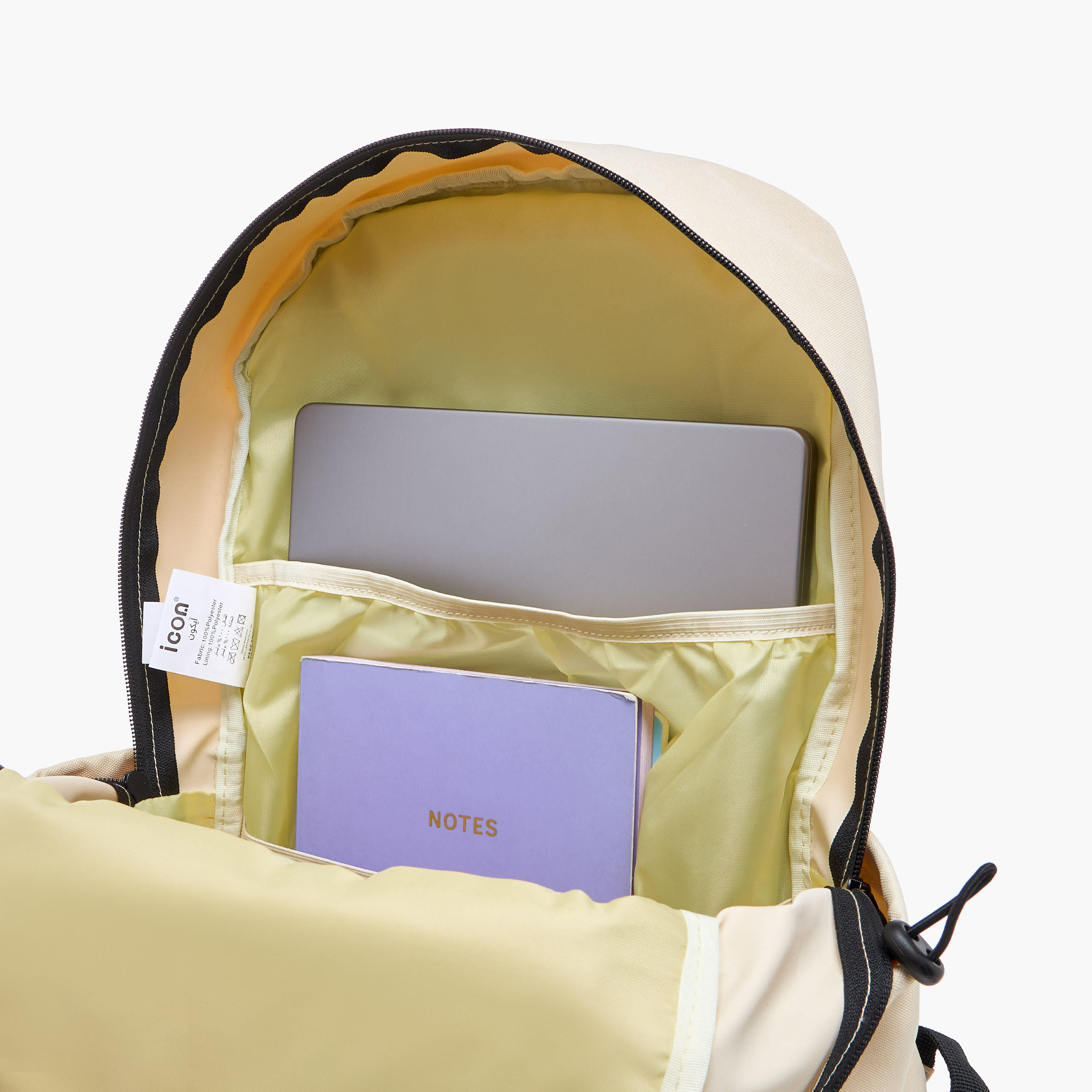 icon Slogan Print Backpack with Adjustable Straps and Zip Closure -  43x31x15 cms-school-bagsandbackpacks-backpacks-image-7