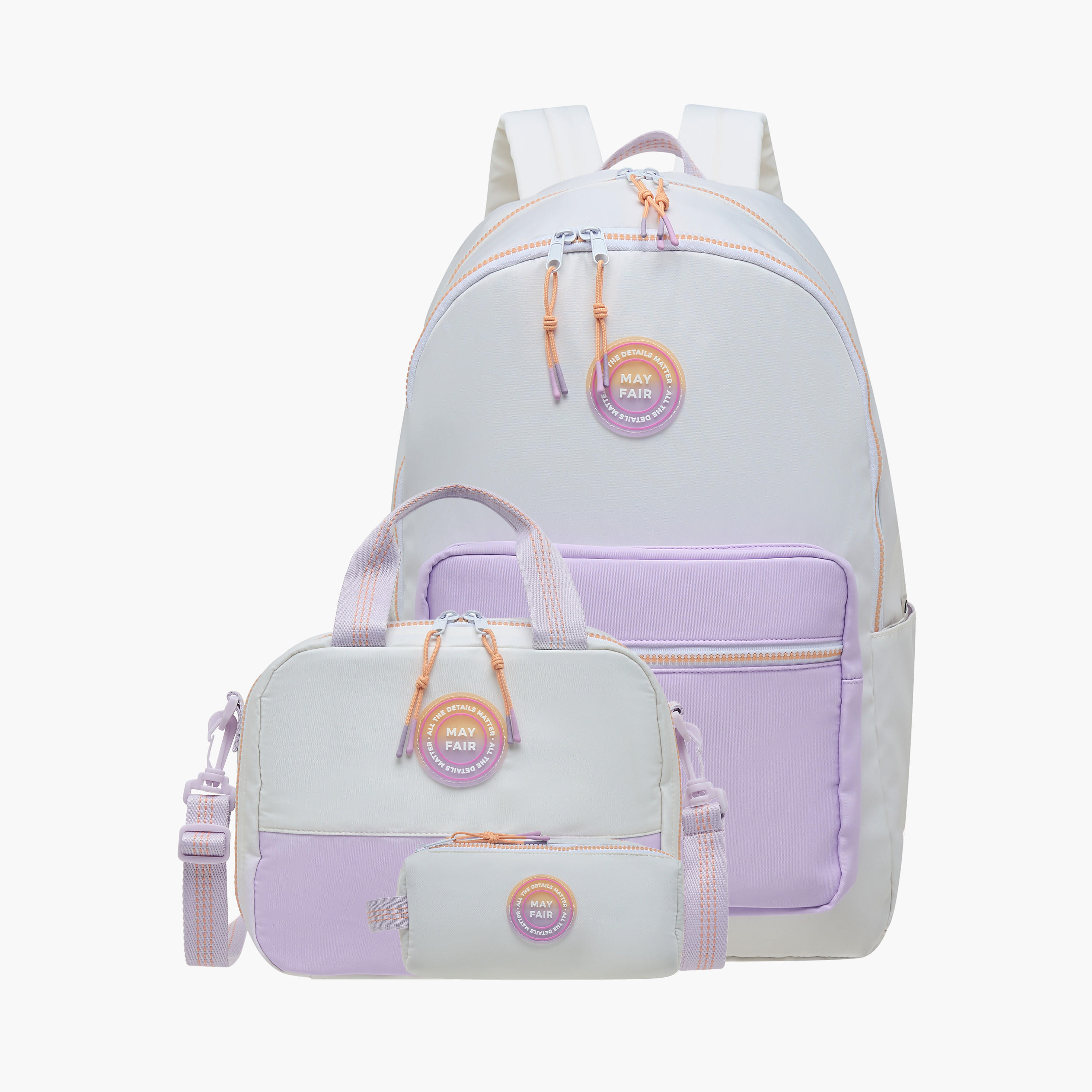شنطة ظهر بقوالب ملونة وحمّالات قابلة للتعديل وسحاب إغلاق من مايفير - 45x31x17 سم-school-bagsandbackpacks-backpacks-image-10