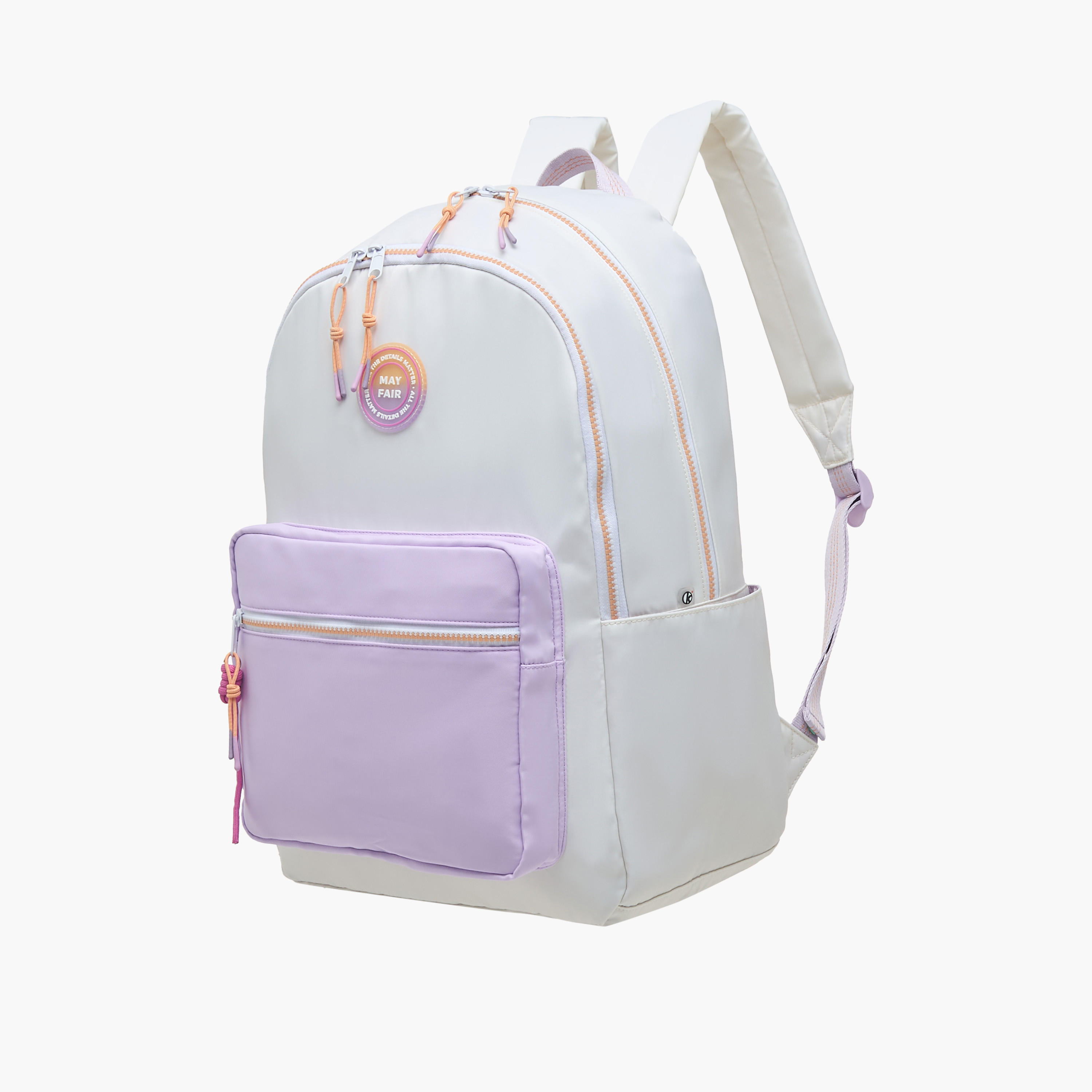 شنطة ظهر بقوالب ملونة وحمّالات قابلة للتعديل وسحاب إغلاق من مايفير - 45x31x17 سم-school-bagsandbackpacks-backpacks-image-2