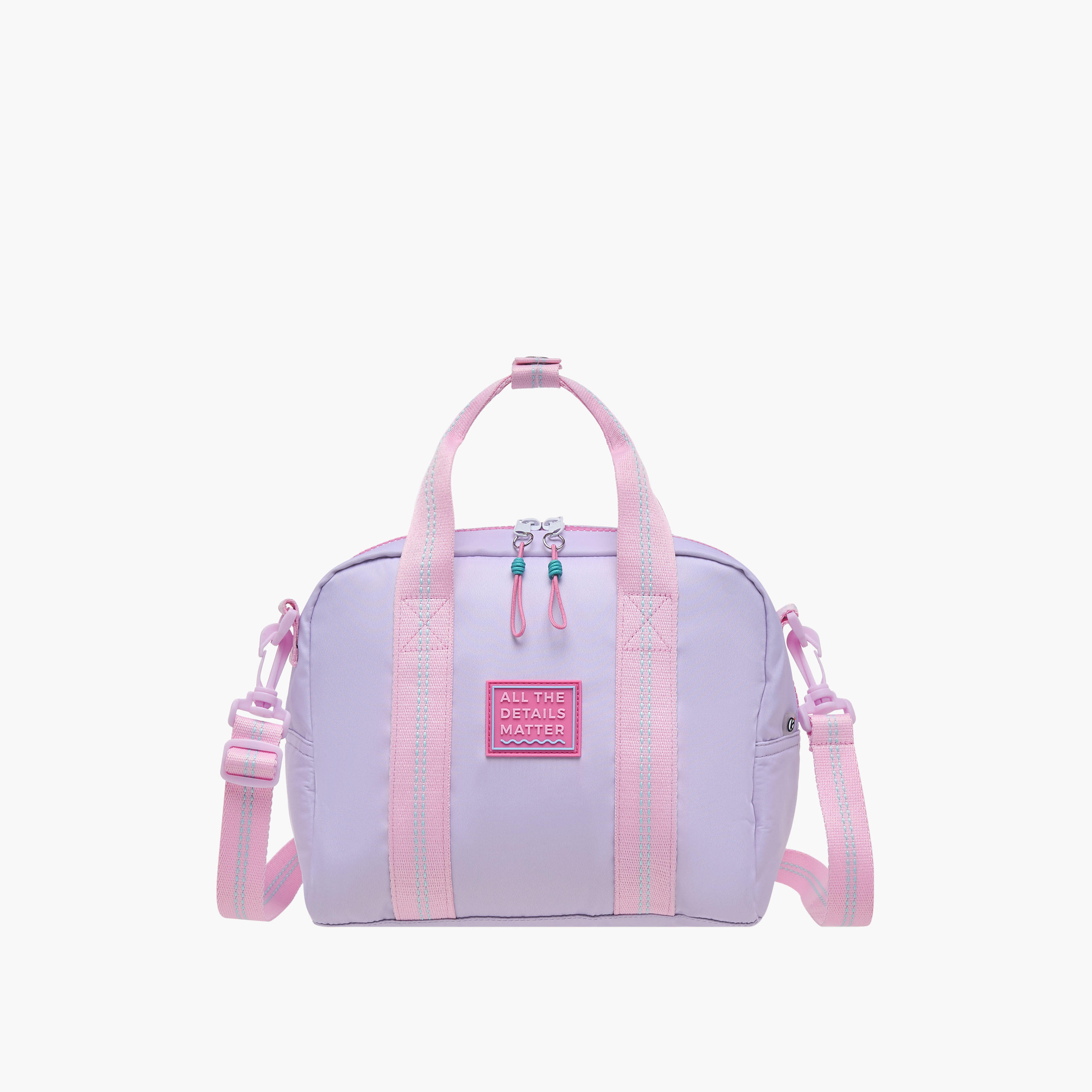 Mayfair Colourblock Lunch Bag with Zip Closure and Detachable Strap-school-lunchessentials-lunchbags-image-1