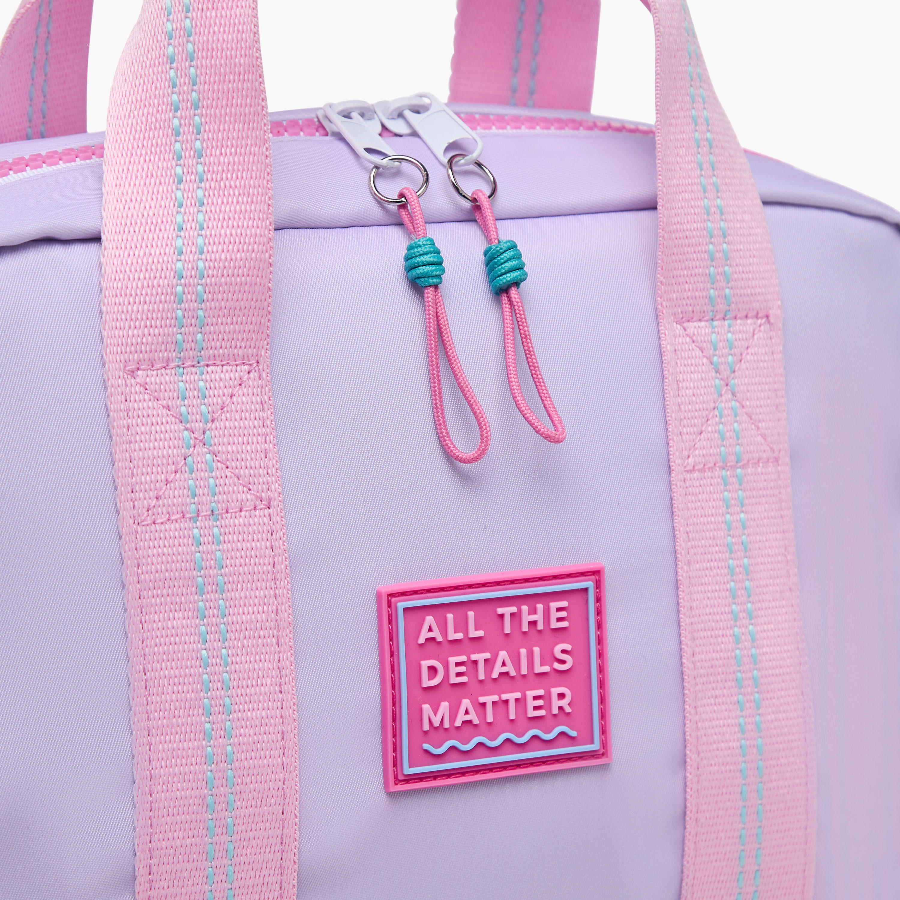 Mayfair Colourblock Lunch Bag with Zip Closure and Detachable Strap-school-lunchessentials-lunchbags-image-4