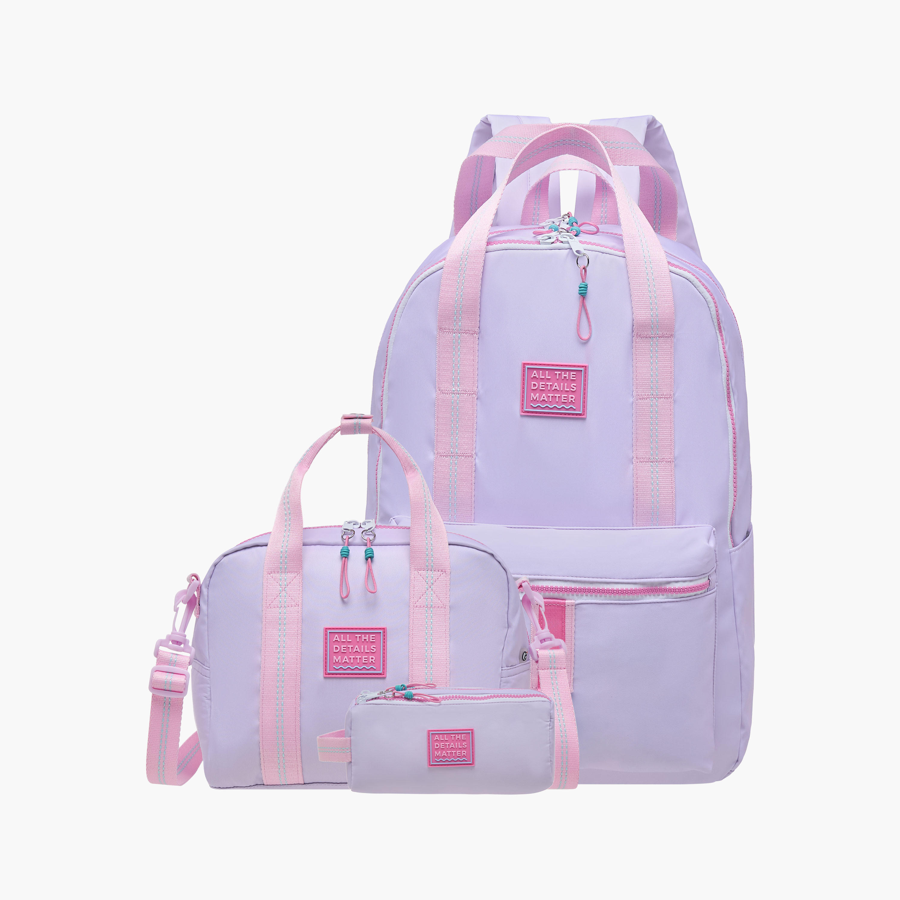 Mayfair Colourblock Lunch Bag with Zip Closure and Detachable Strap-school-lunchessentials-lunchbags-image-6