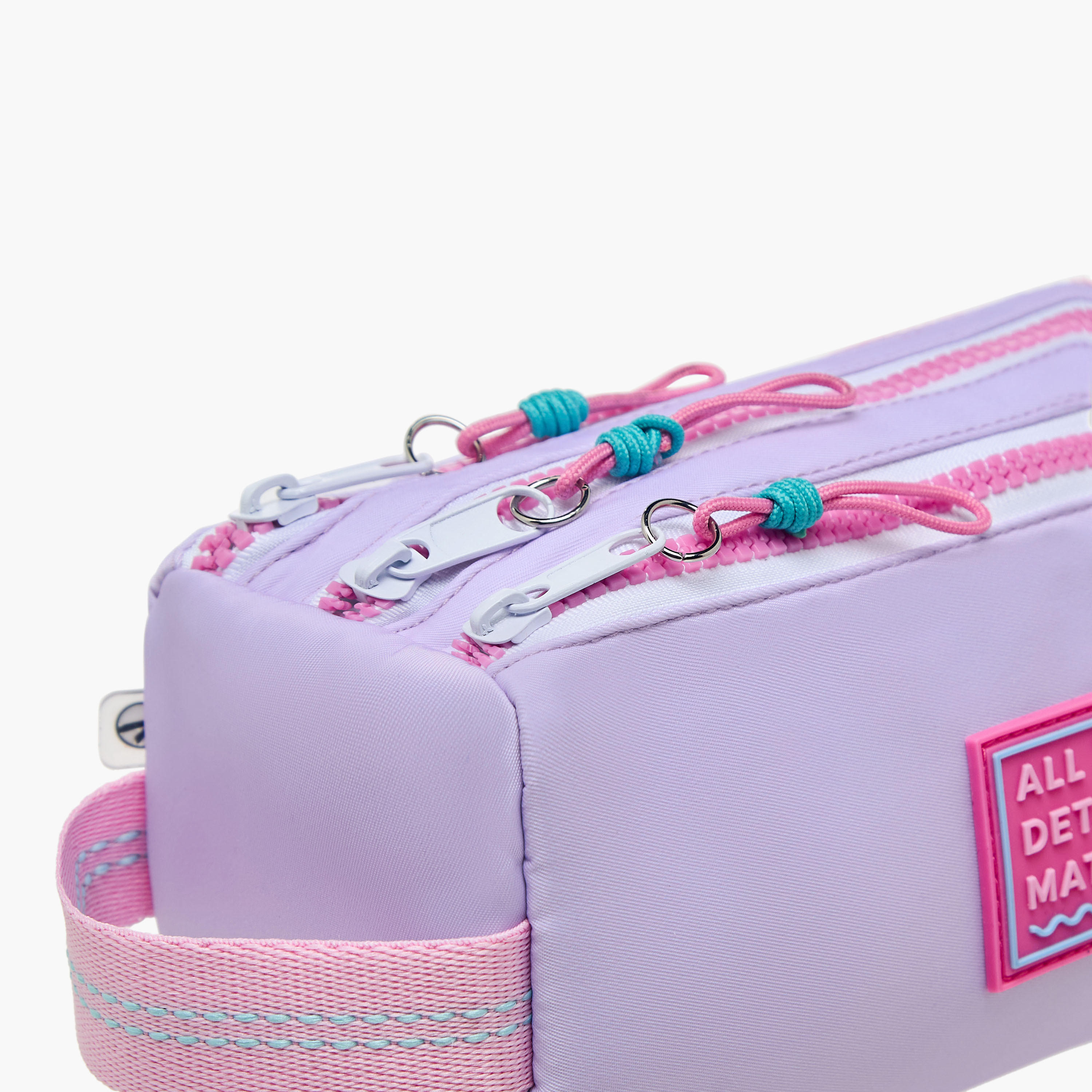 Mayfair Solid Pencil Pouch with Zip Closure-school-stationery-pencilcases-image-3