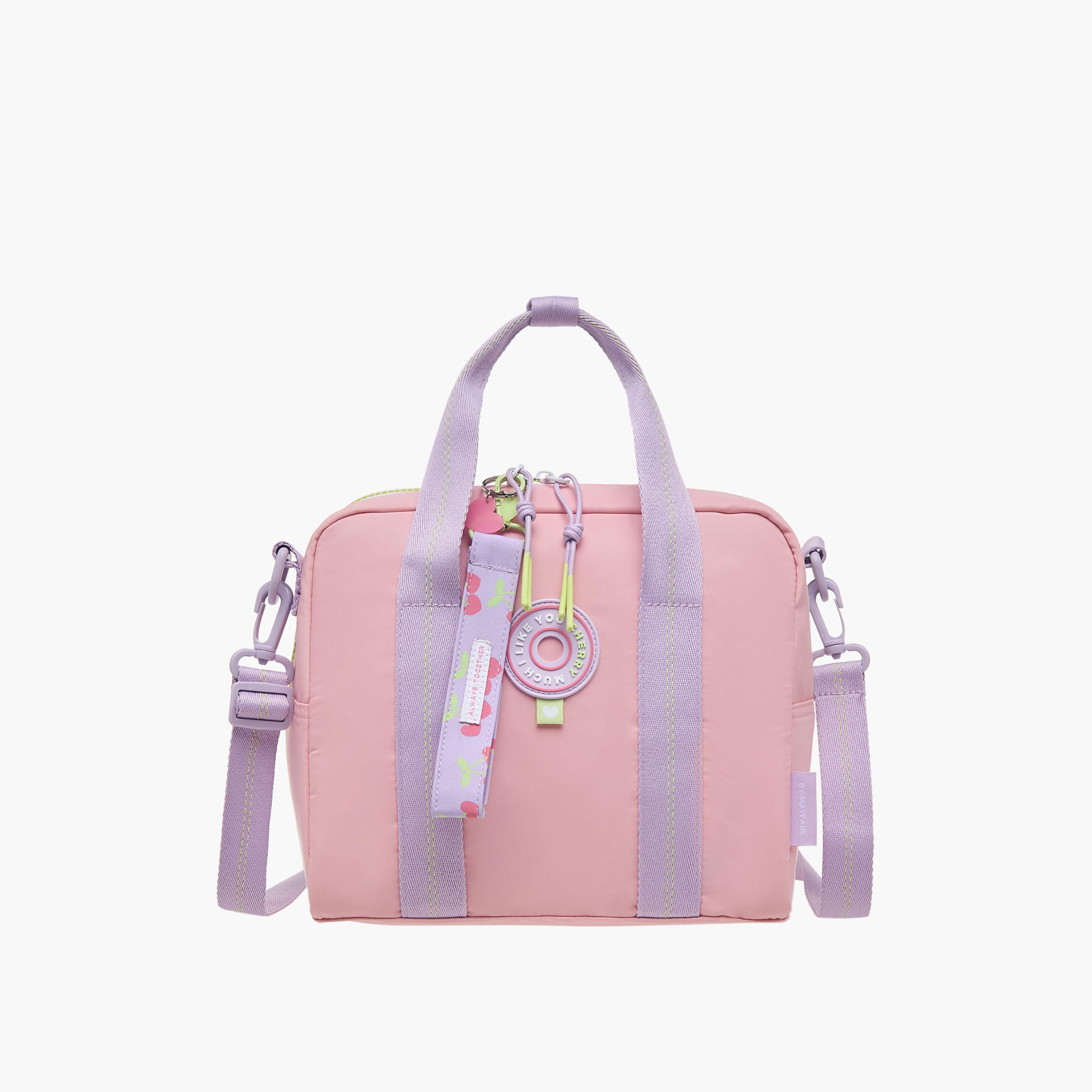 Mayfair Colourblock Lunch Bag with Zip Closure and Detachable Strap-school-lunchessentials-lunchbags-image-1
