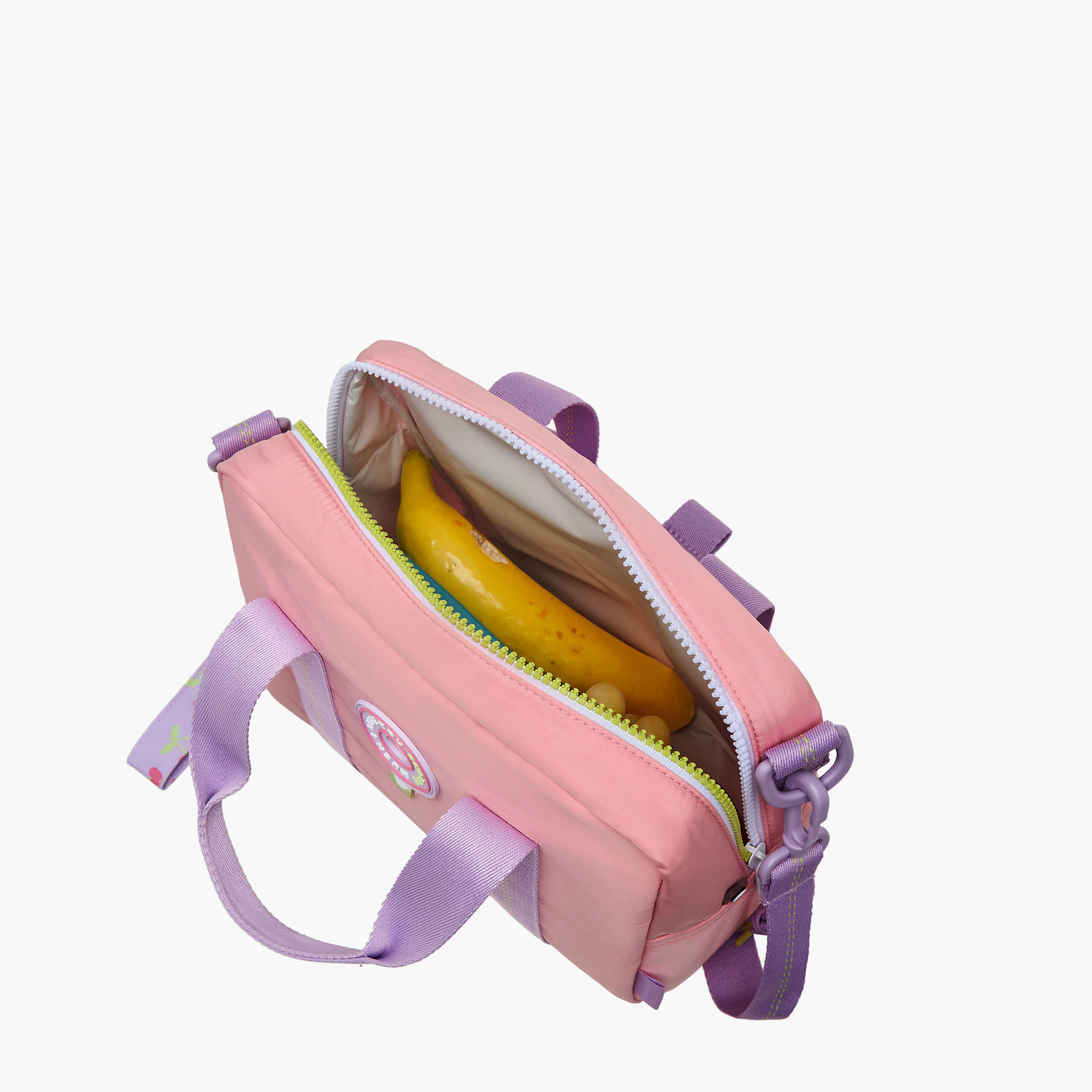 Mayfair Colourblock Lunch Bag with Zip Closure and Detachable Strap-school-lunchessentials-lunchbags-image-5