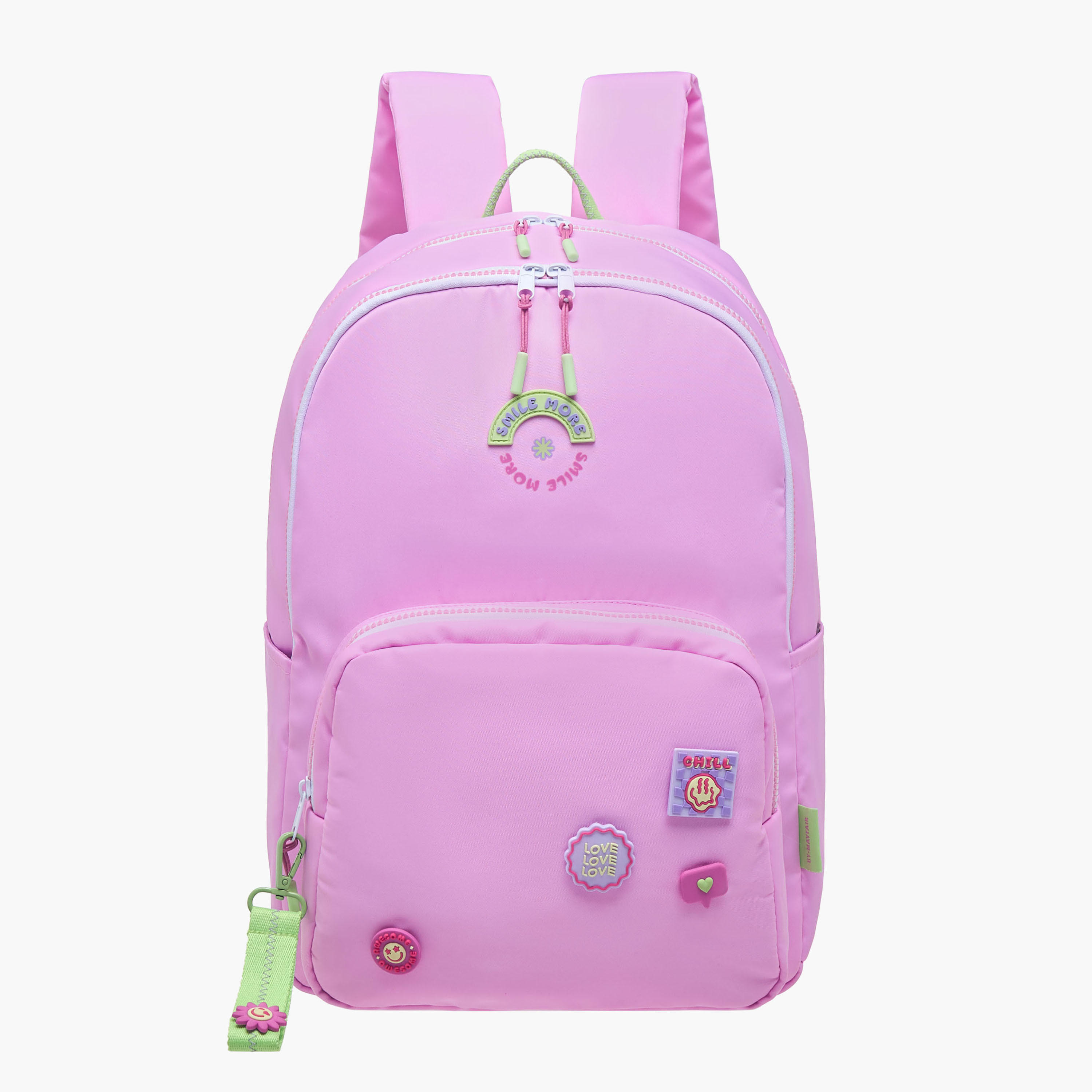 Mayfair Applique Detail Backpack with Zip Closure - 42x30x15 cm-school-bagsandbackpacks-backpacks-image-1