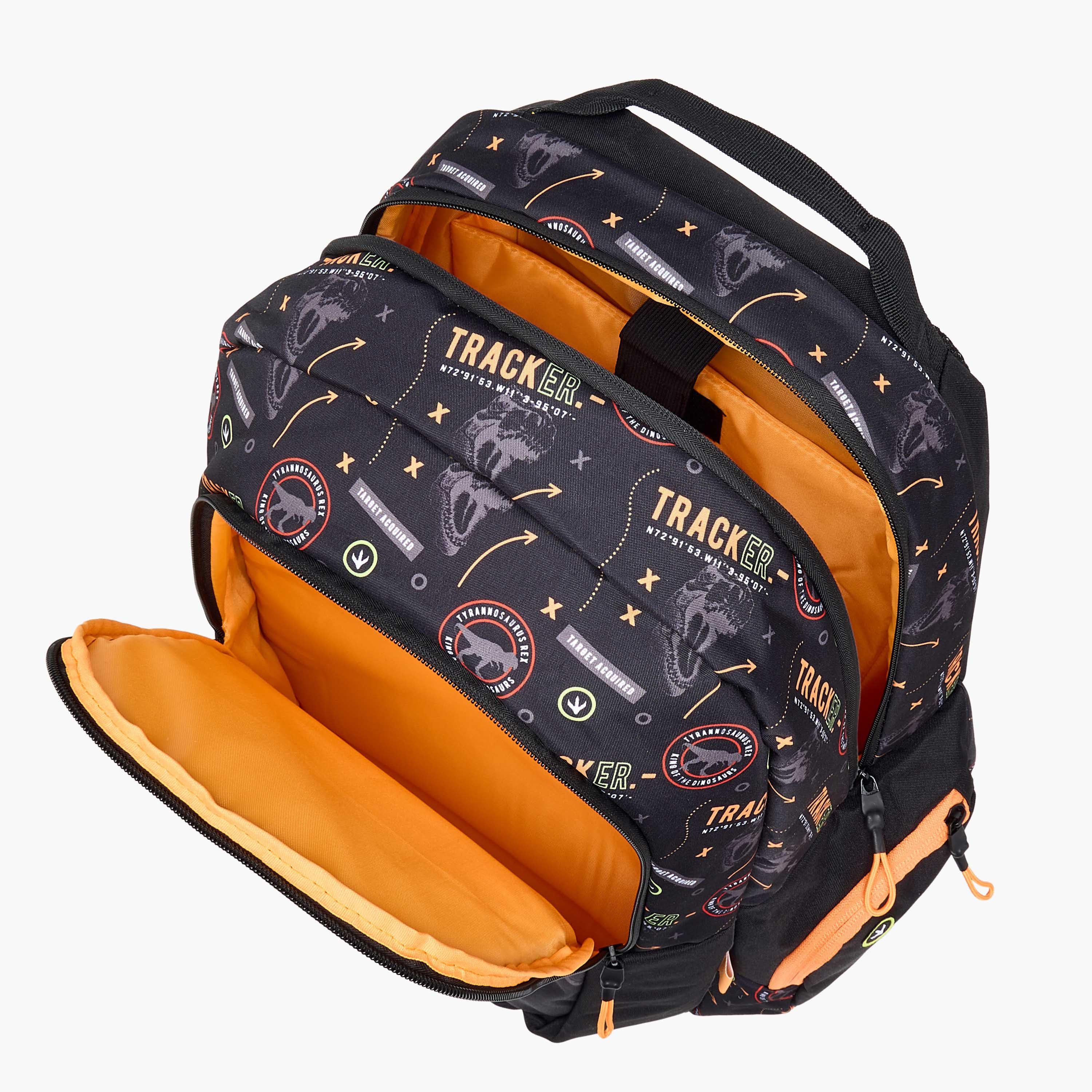 Mayfair Dinosaur Print 2-Compartment Backpack with Zip Closure - 42x29x20 cms-school-bagsandbackpacks-backpacks-image-6