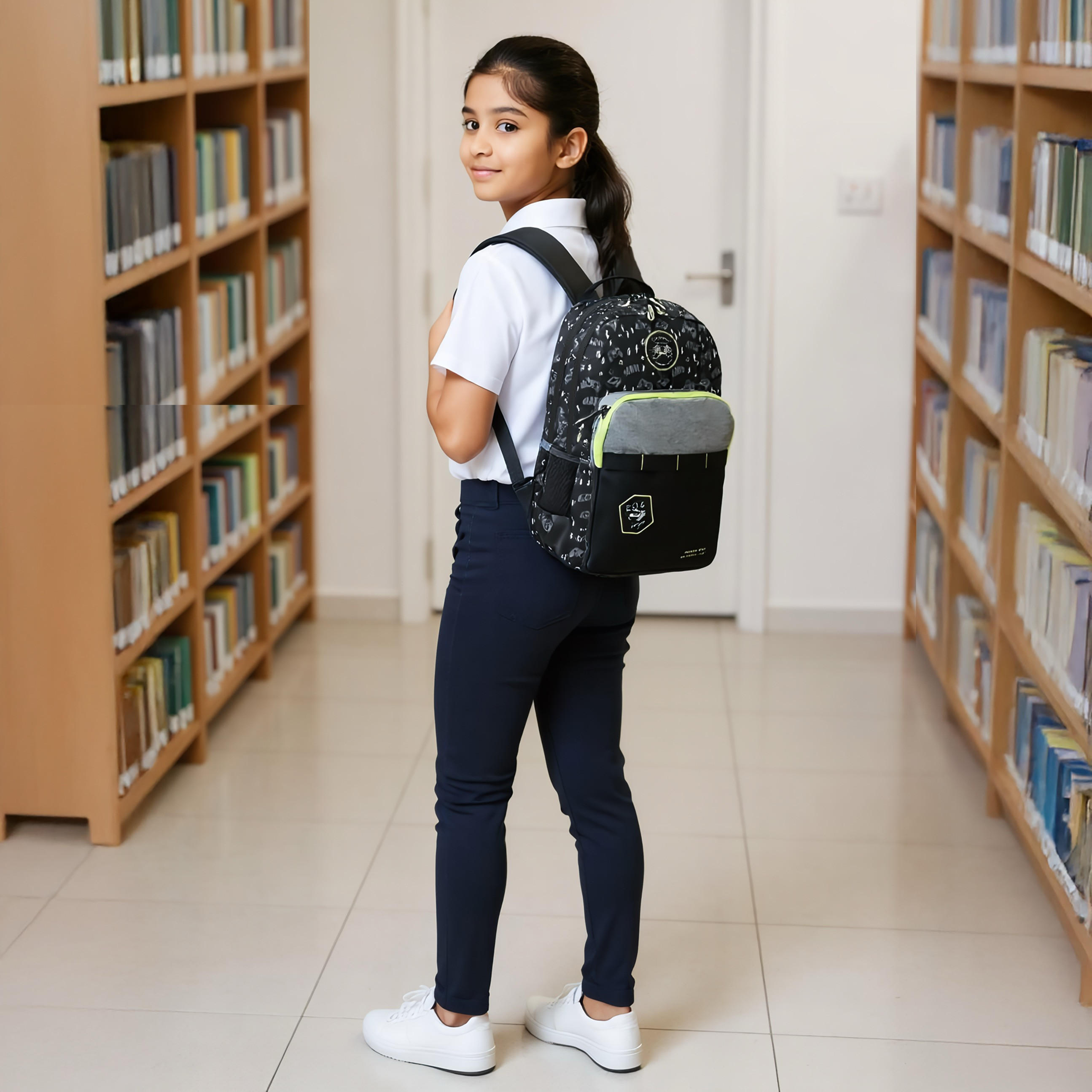 Mayfair Gaming Print Backpack with Zip Closure and Adjustable Straps - 42x29x20 cms-school-bagsandbackpacks-backpacks-image-2