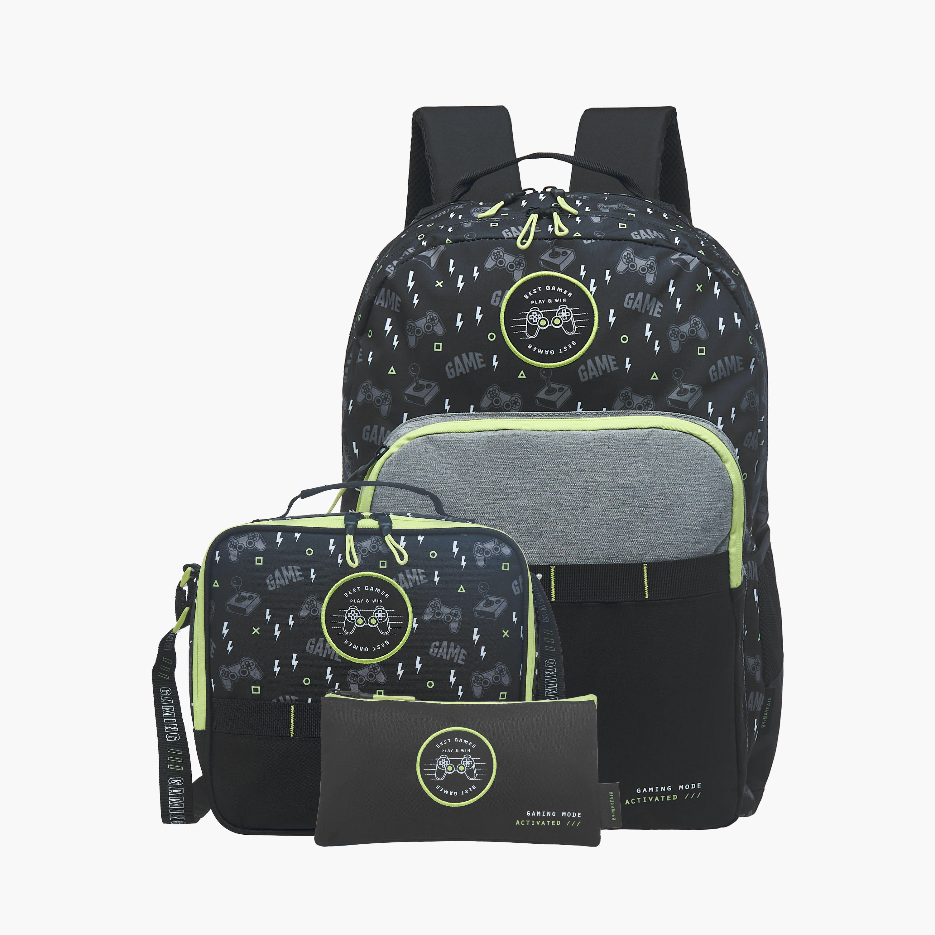Mayfair Gaming Print Backpack with Zip Closure and Adjustable Straps - 42x29x20 cms-school-bagsandbackpacks-backpacks-image-11