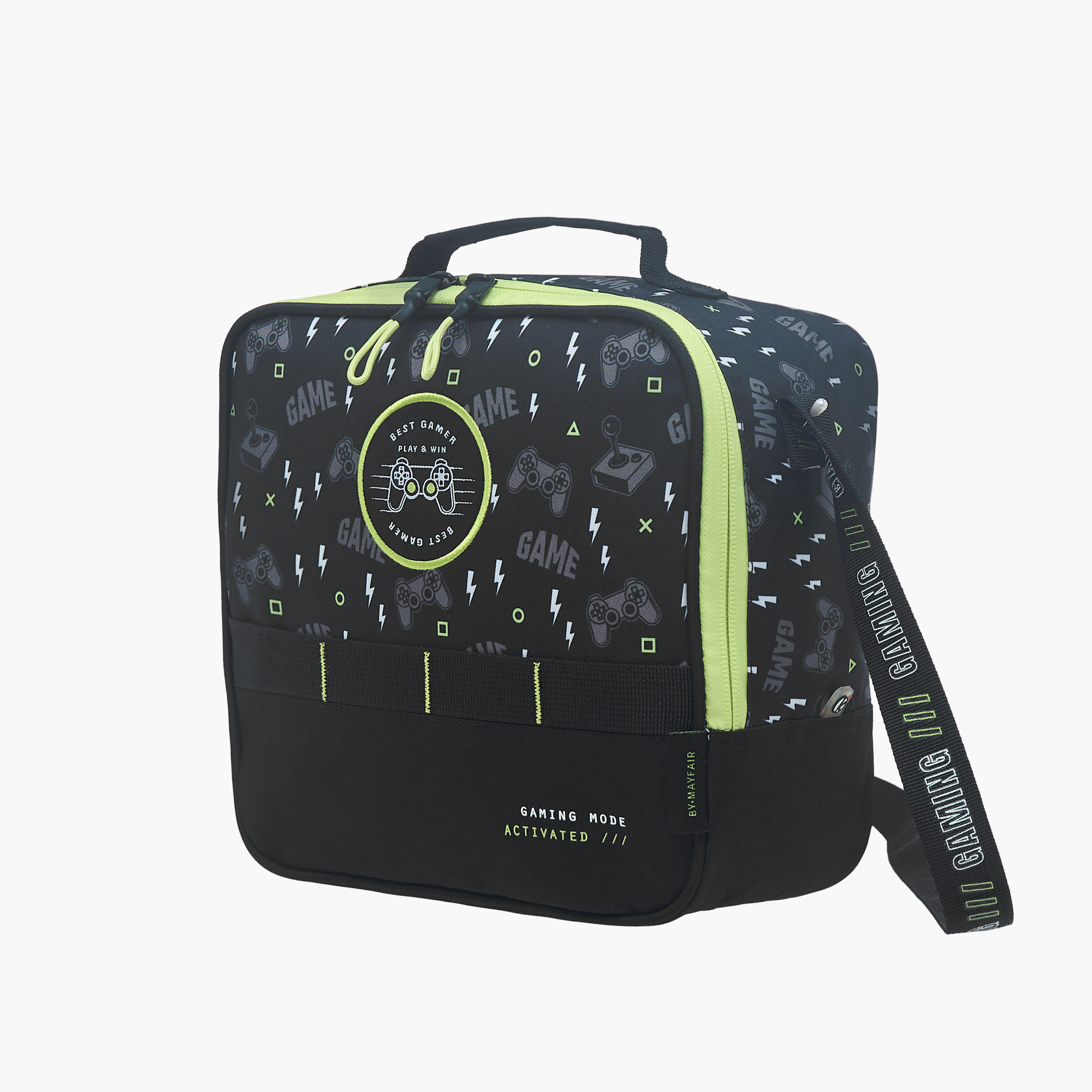 Mayfair Game Print Lunch Bag with Zip Closure-school-lunchessentials-lunchbags-image-2