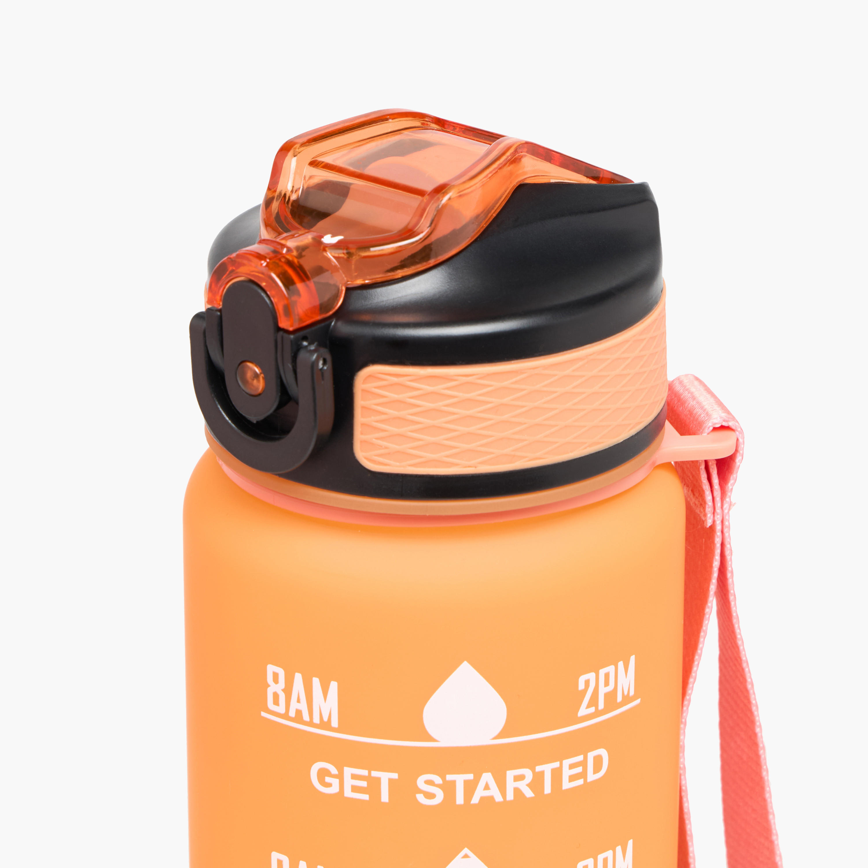 Printed Sipper Water Bottle with Push Button and Strap Handle - 1 L-school-waterbottles-image-3