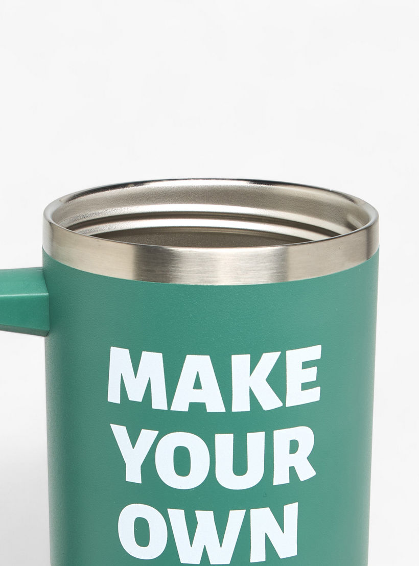 Slogan Print Stainless Steel Tumbler with Lid - 1.2 L-school-waterbottles-image-6