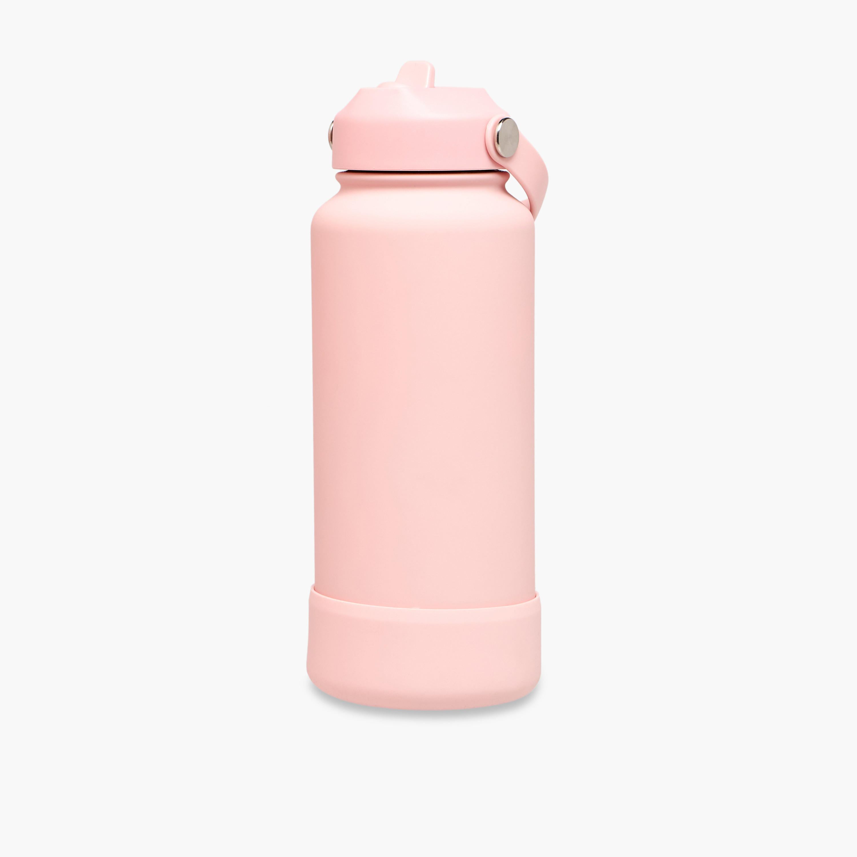 Solid Stainless Steel Sipper Water Bottle with Handle - 1 L-school-waterbottles-image-1
