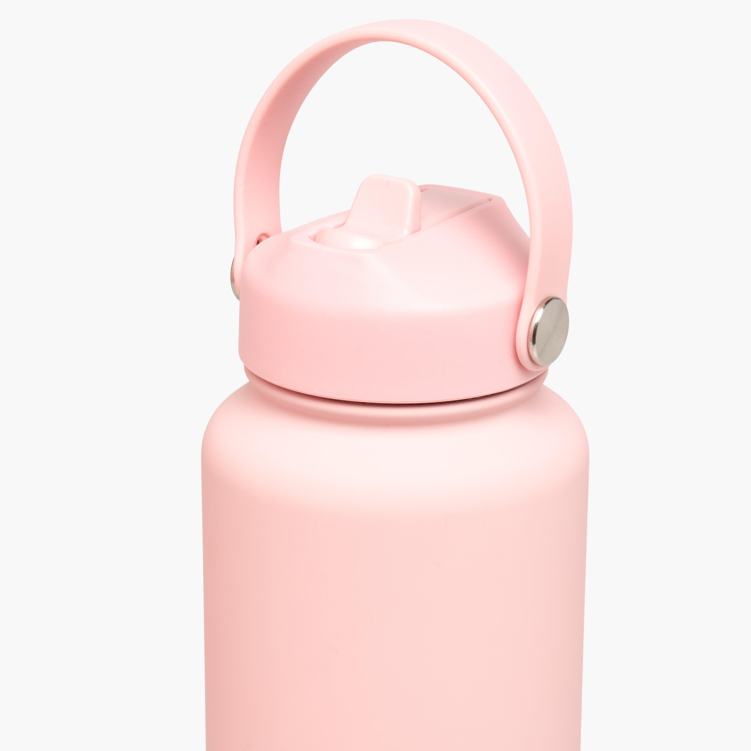 Solid Stainless Steel Sipper Water Bottle with Handle - 1 L-school-waterbottles-image-3
