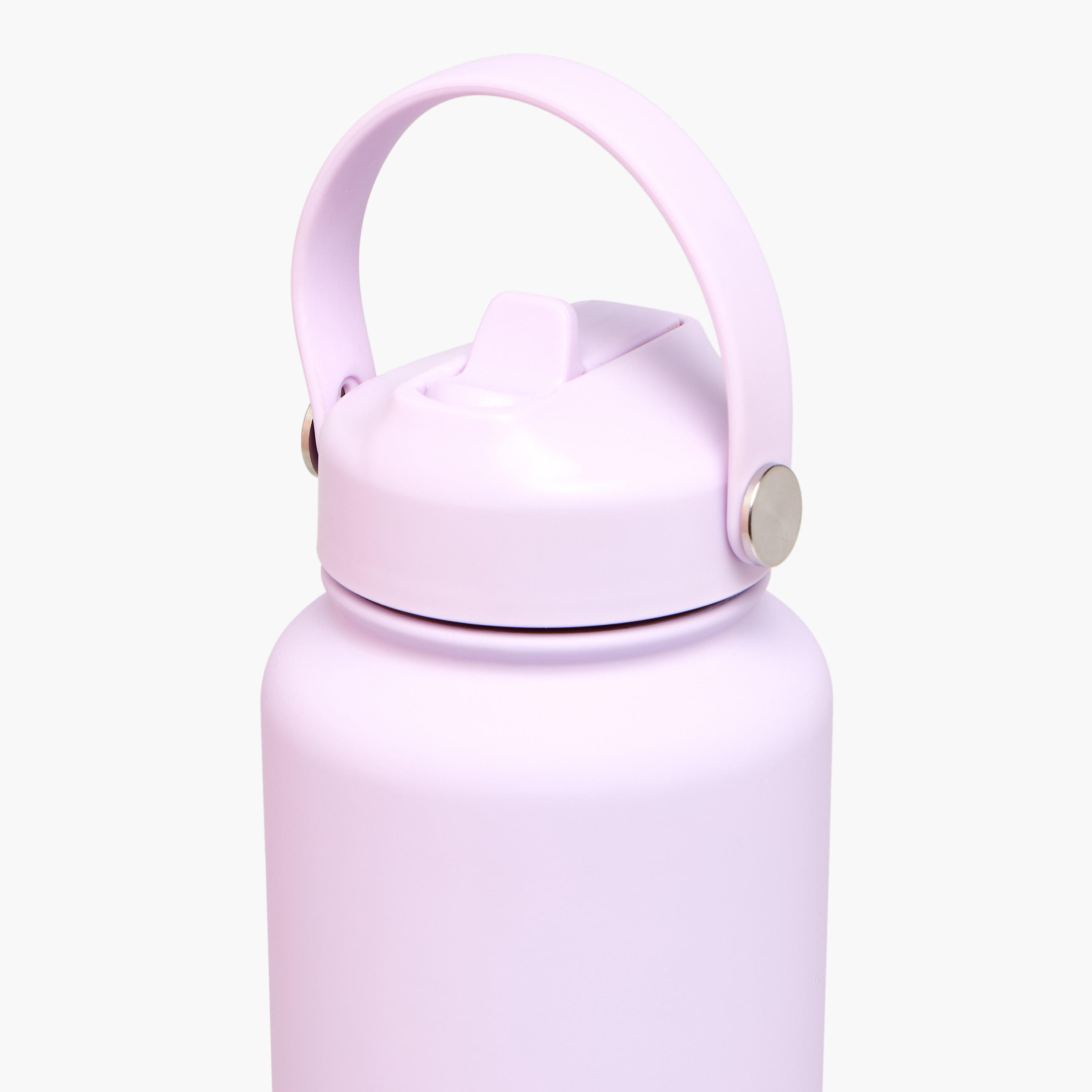Solid Stainless Steel Sipper Water Bottle with Handle - 1 L-school-waterbottles-image-3