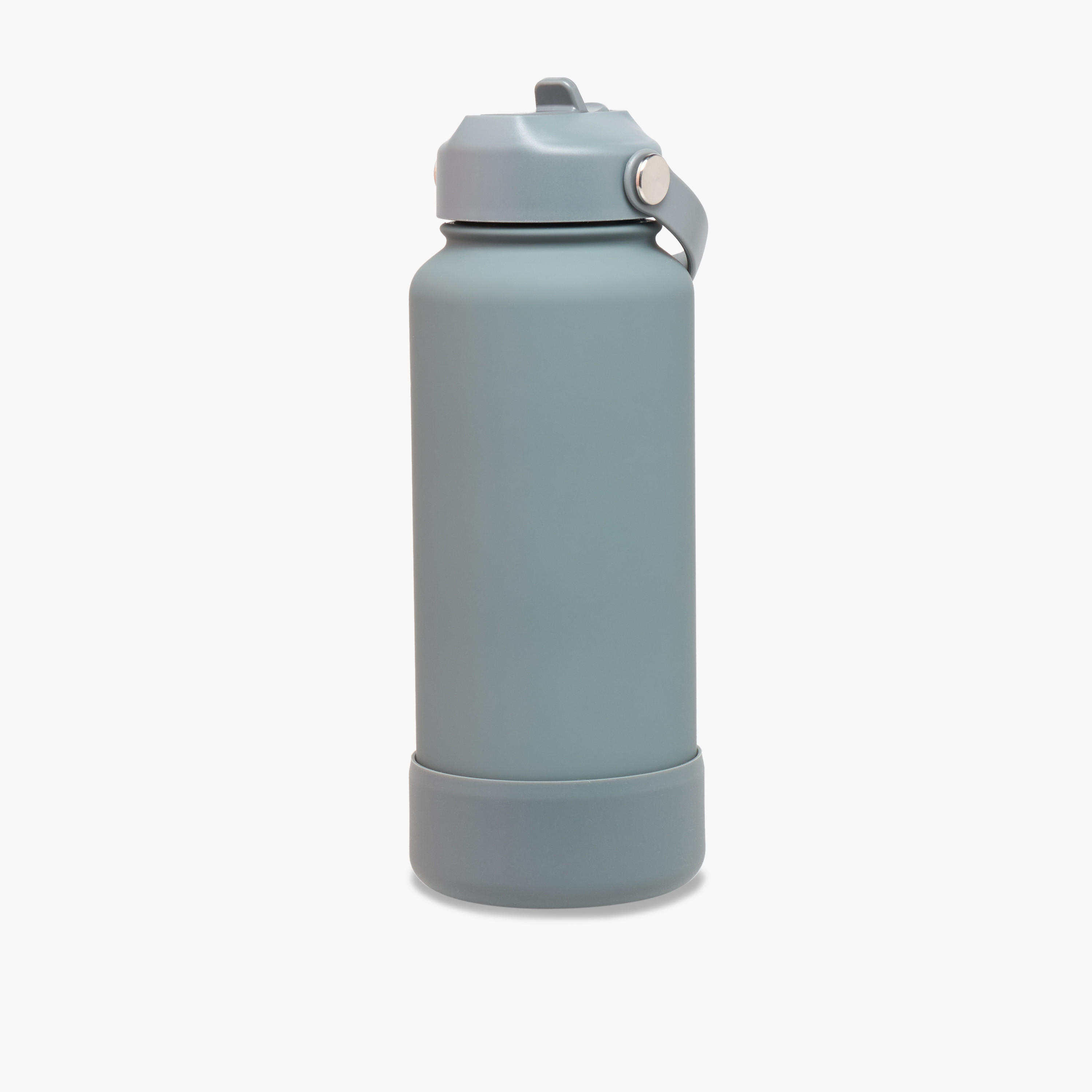 Solid Stainless Steel Sipper Water Bottle with Handle - 1 L-school-waterbottles-image-1