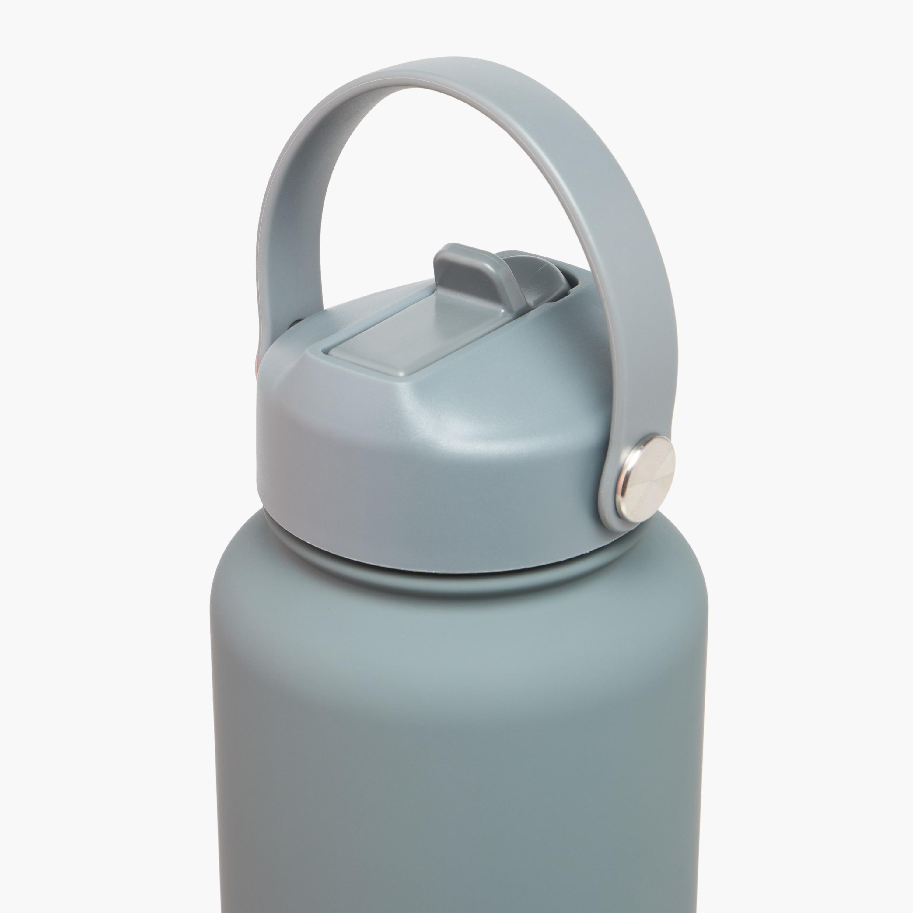 Solid Stainless Steel Sipper Water Bottle with Handle - 1 L-school-waterbottles-image-3