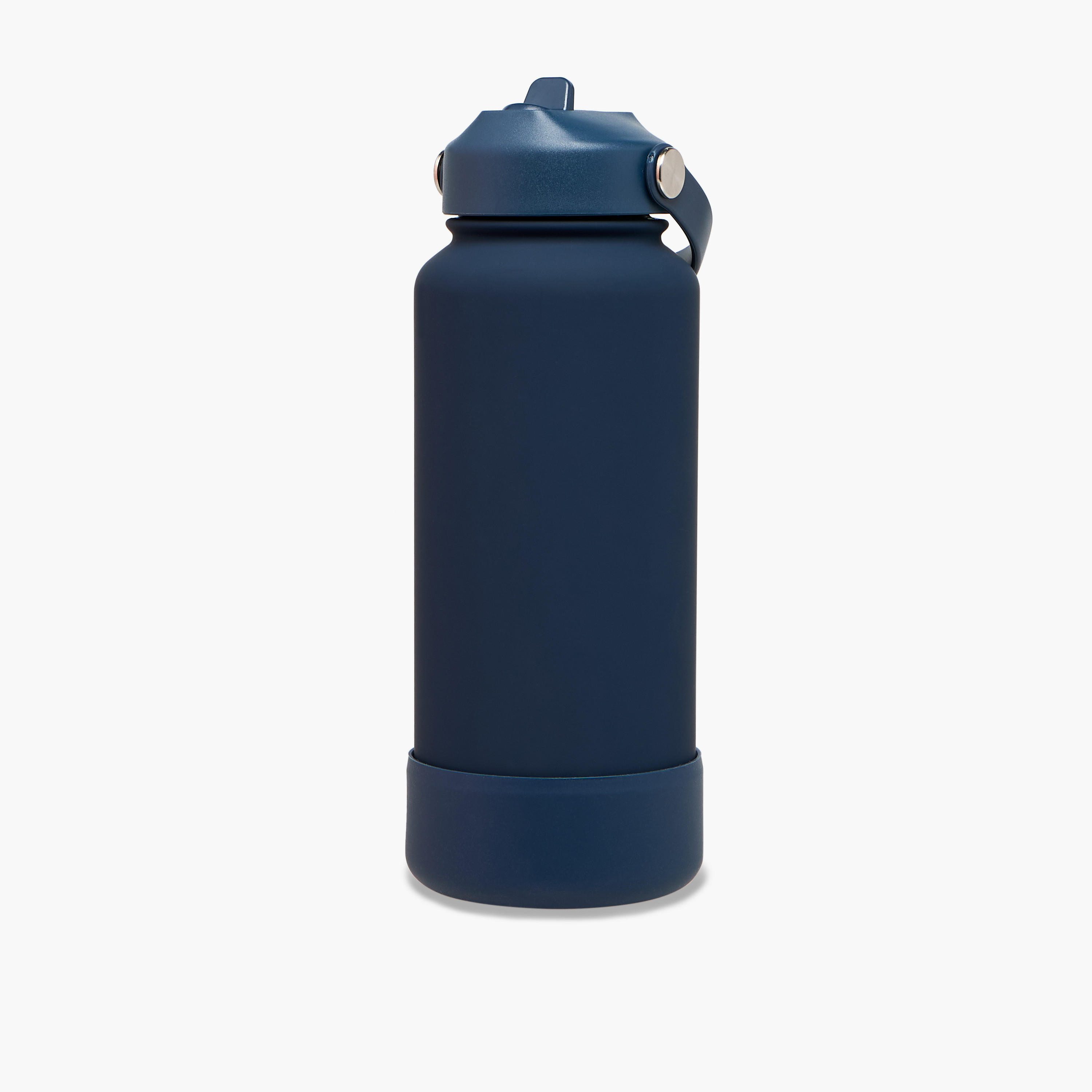 Solid Stainless Steel Sipper Water Bottle with Handle - 1 L-school-waterbottles-image-1