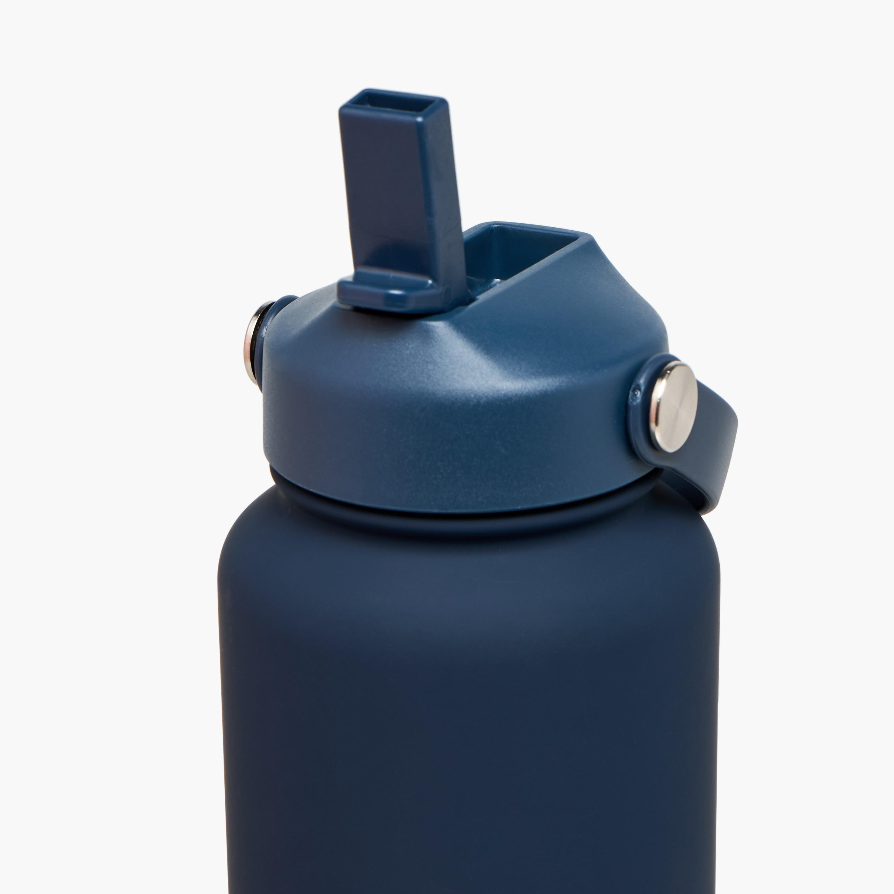 Solid Stainless Steel Sipper Water Bottle with Handle - 1 L-school-waterbottles-image-4