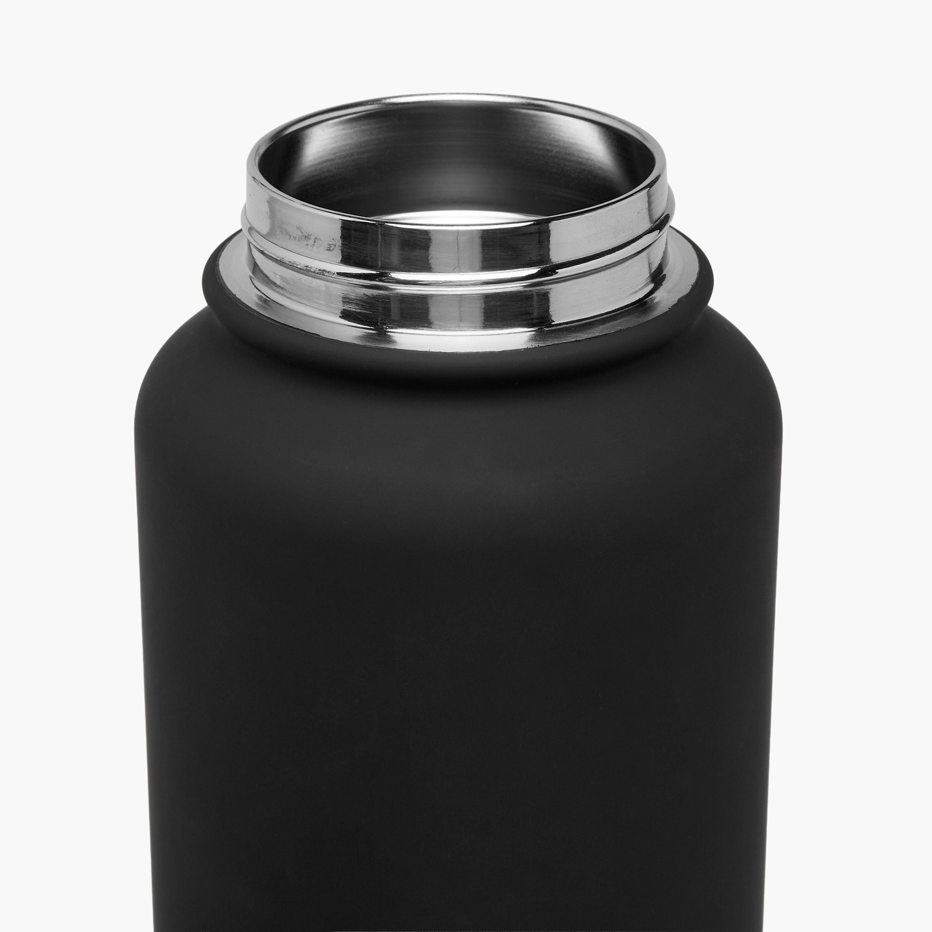 قارورة مياه ستانلس ستيل سادة بفوهة ومقبض - 1 لتر-school-waterbottles-image-5