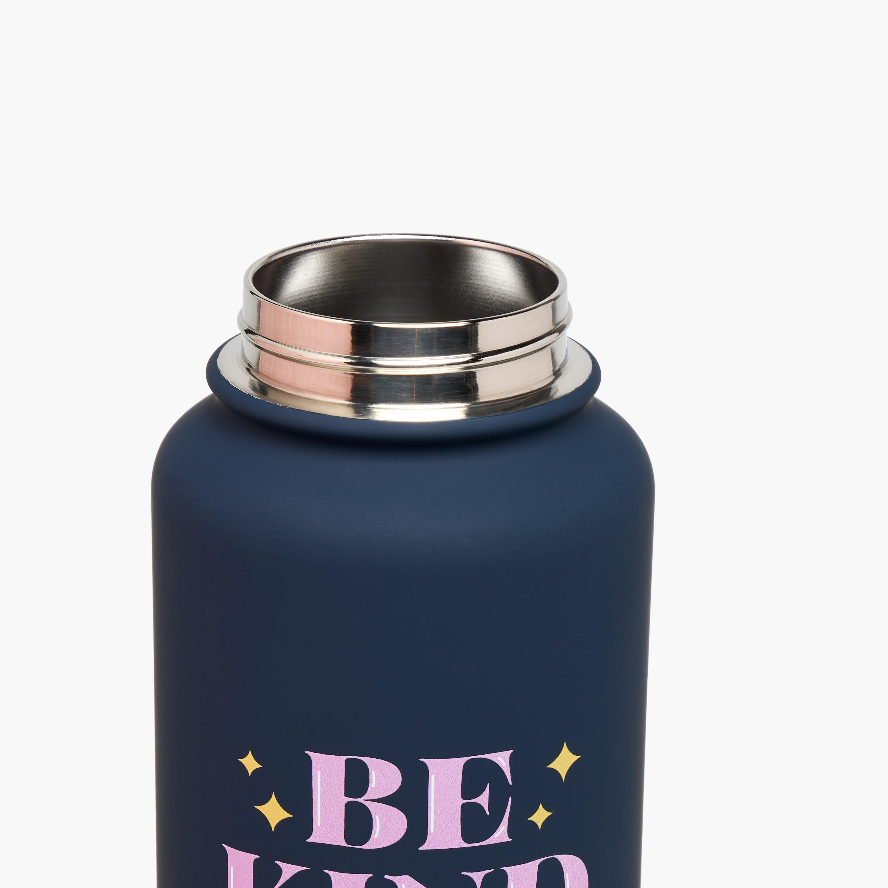 Slogan Print Stainless Steel Sipper Water Bottle with Handle - 1 L-school-waterbottles-image-5