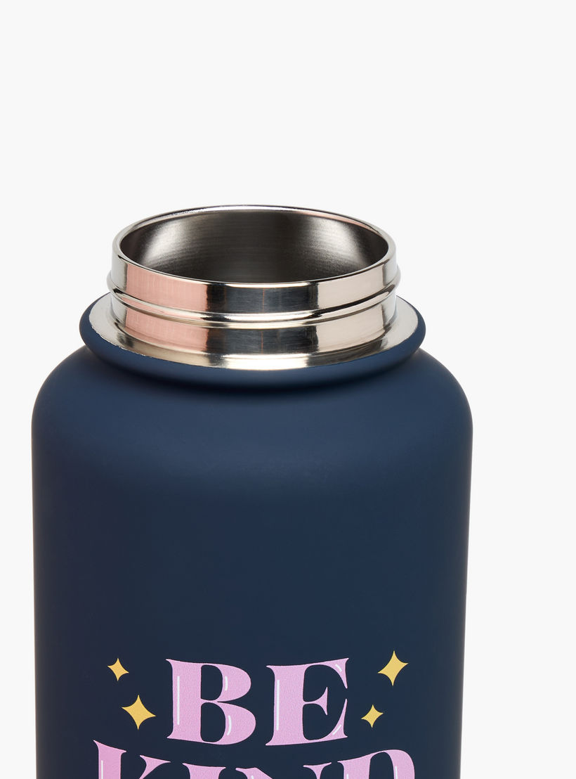 Slogan Print Stainless Steel Sipper Water Bottle with Handle - 1 L-school-waterbottles-image-5