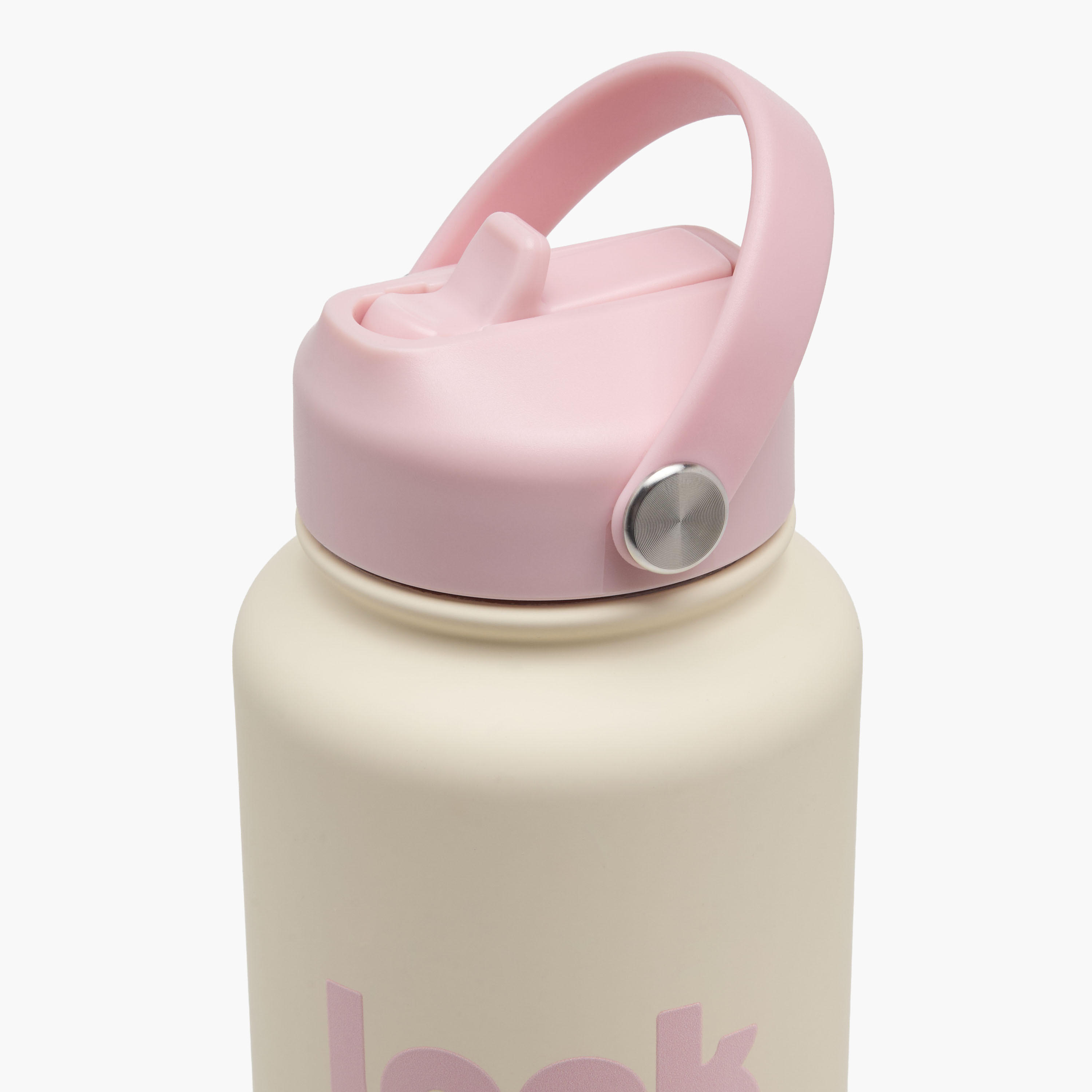 قارورة مياه ستانلس ستيل بمقبض وفوهة وطبعات شعار - 1 لتر-school-waterbottles-image-3
