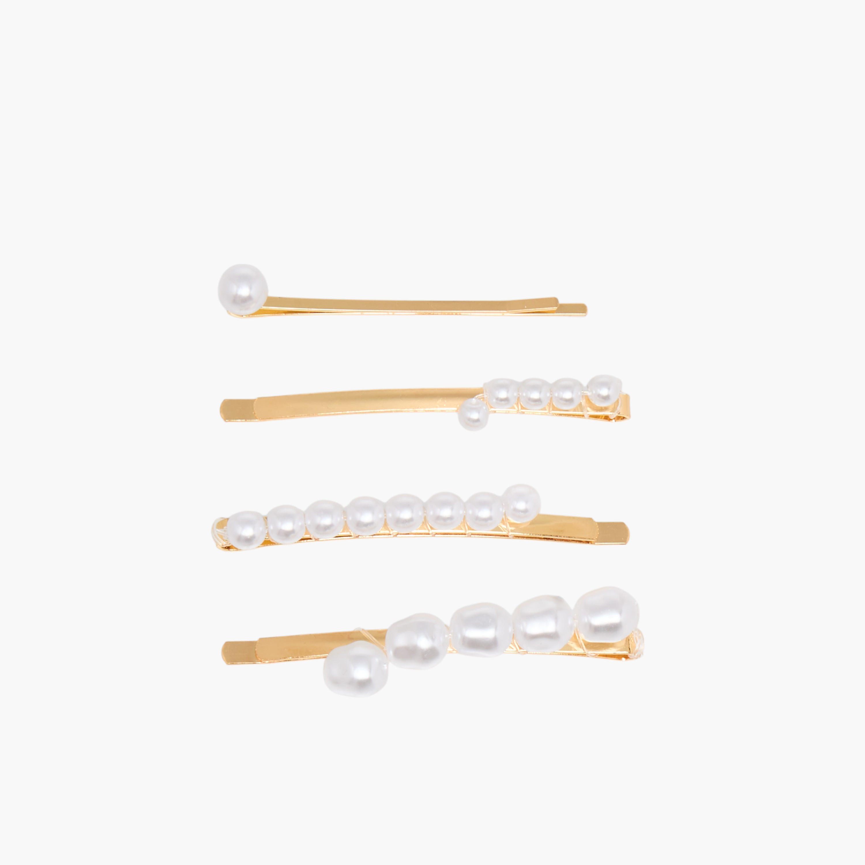 Pearl Embellished Hairpin - Set of 4-women-hairaccessories-hairpins-image-2