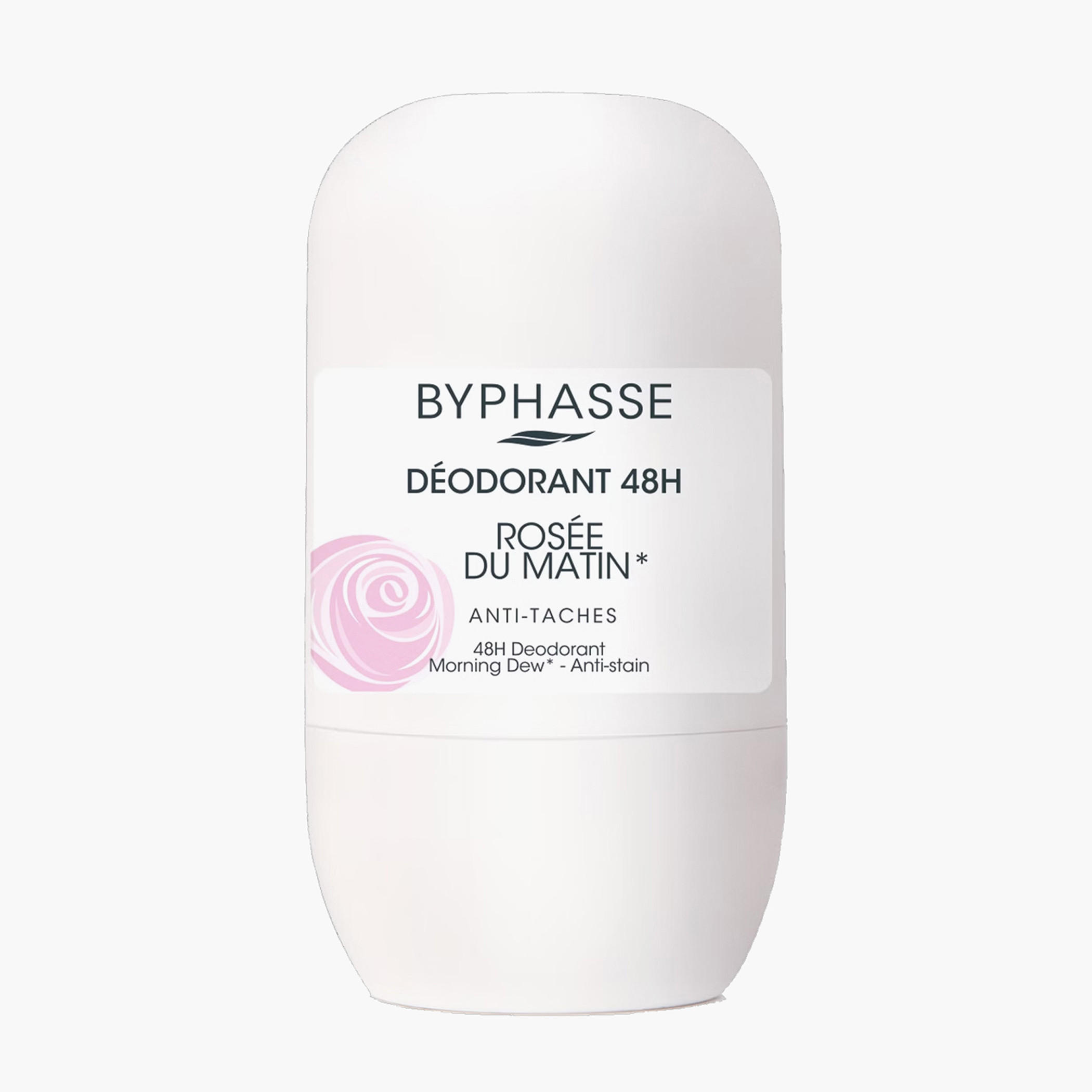 Byphasse 48H Morning Dew Roll-On Anti-Stain Deodarant - 50 ml-beautyandpersonalcare-fragrance-unisex-image-1