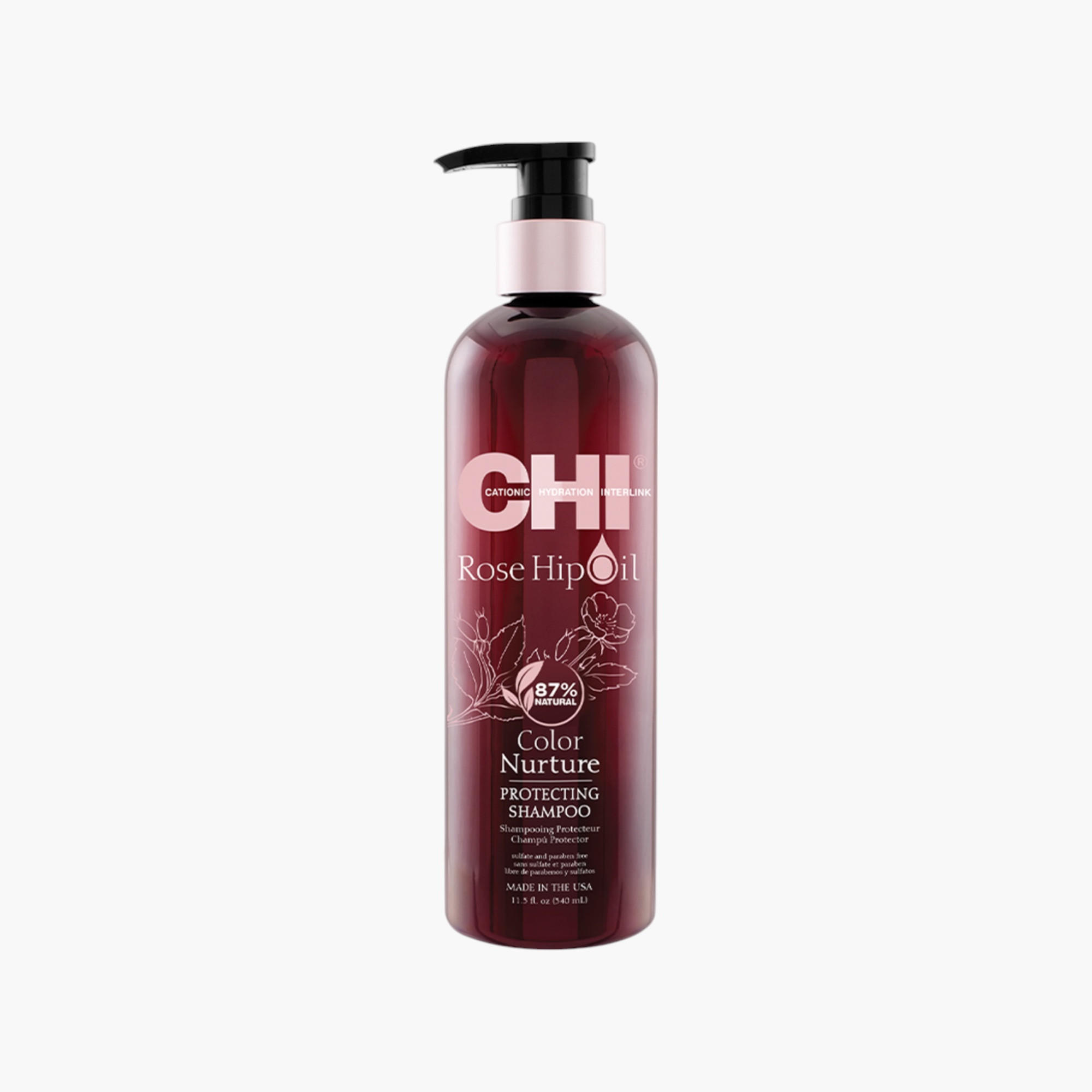 CHI Rose Hip Oil Shampoo - 340 ml-beautyandpersonalcare-hair-haircare-shampoos-image-1