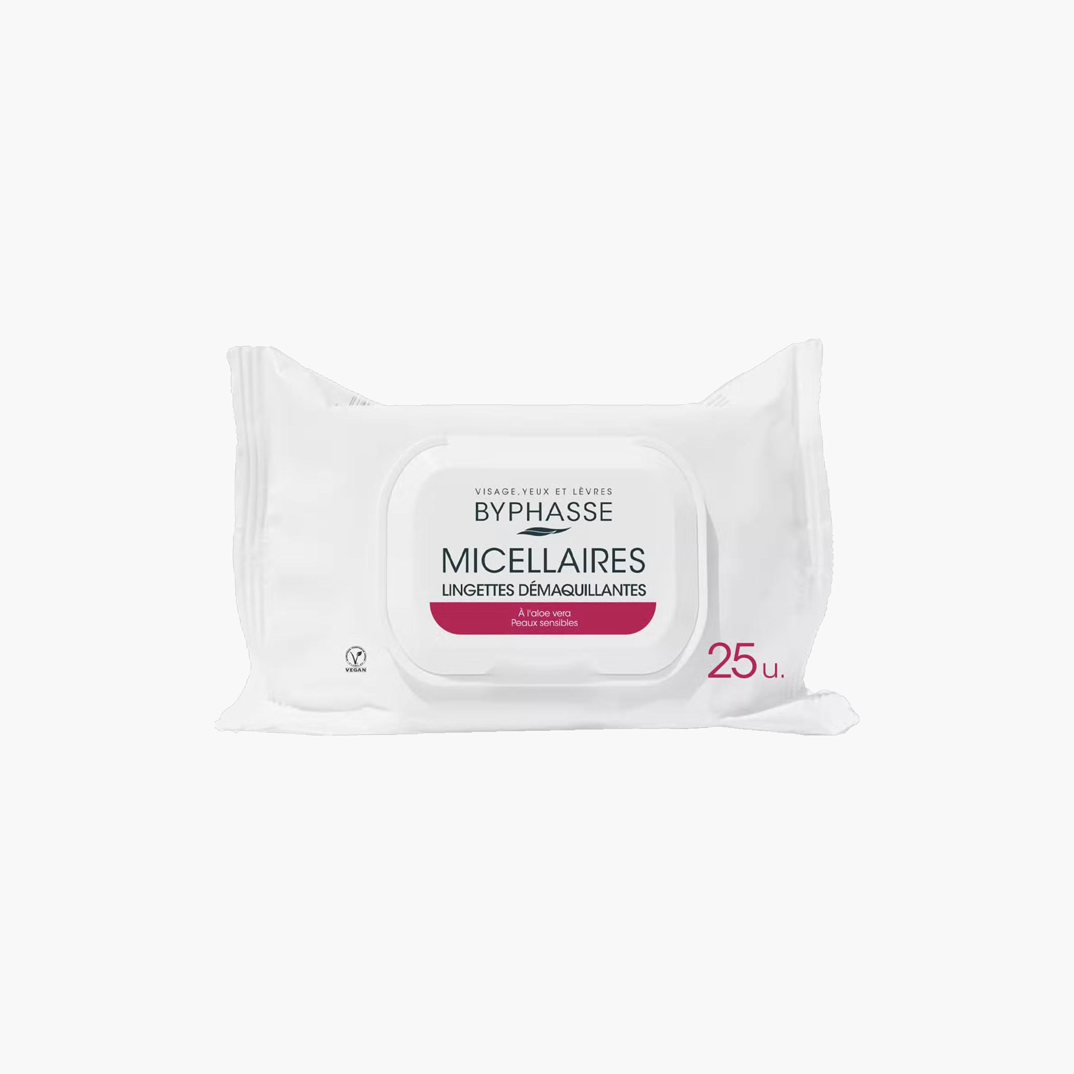 Byphasse Make-Up Remover Wipes Micellar Solution - 25 Sheets-beautyandpersonalcare-skin-cleansers-makeupremovers-image-1