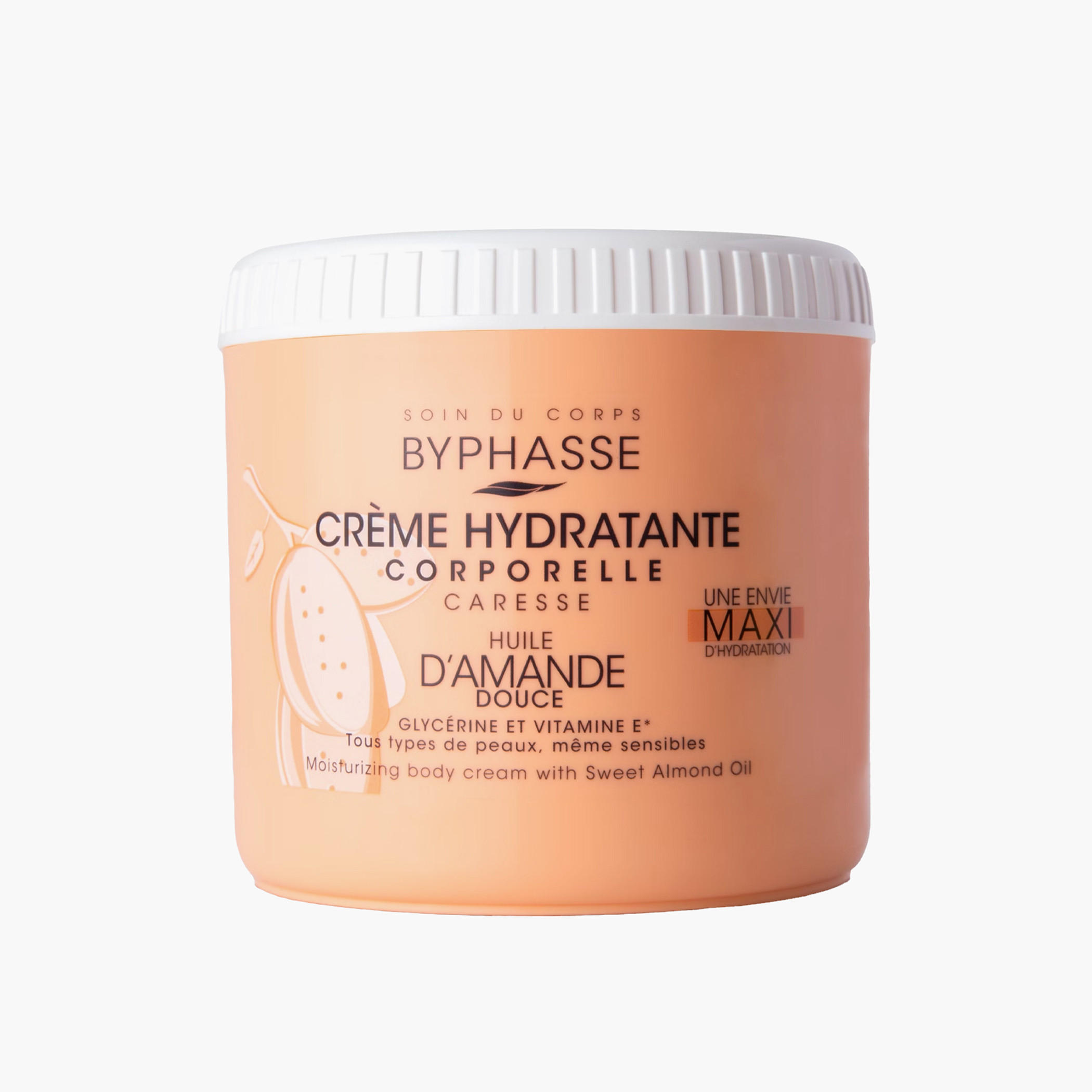 Byphasse Almond Extract Moisturizing Body Cream - 500 ml-beautyandpersonalcare-skin-moisturisers-bodyandhandlotions-image-1